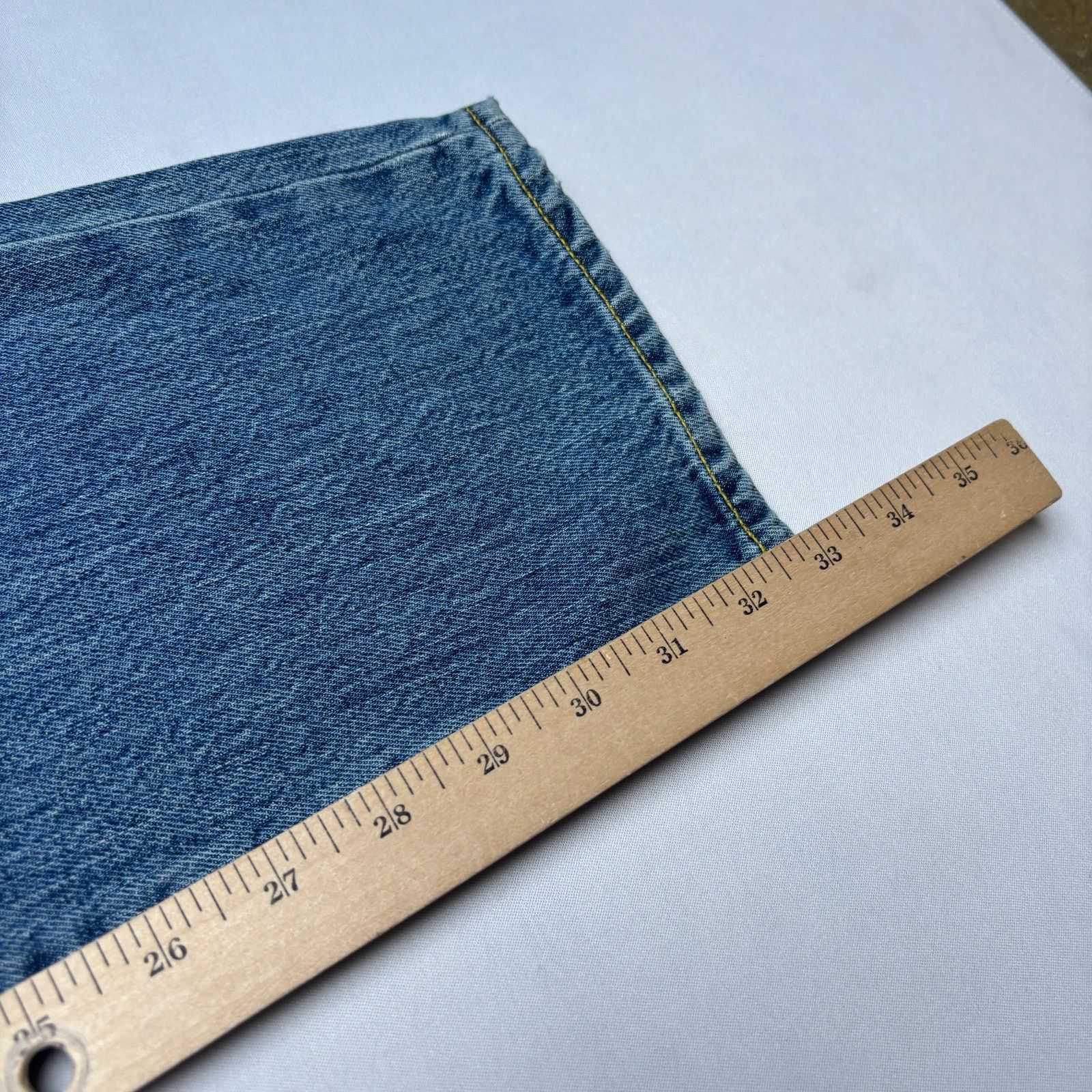 Sid Mashburn $185 Sid Mashburn Light Wash Denim 38x32 Slim Straight Jeans Size US 38 / EU 54 - 9 Thumbnail