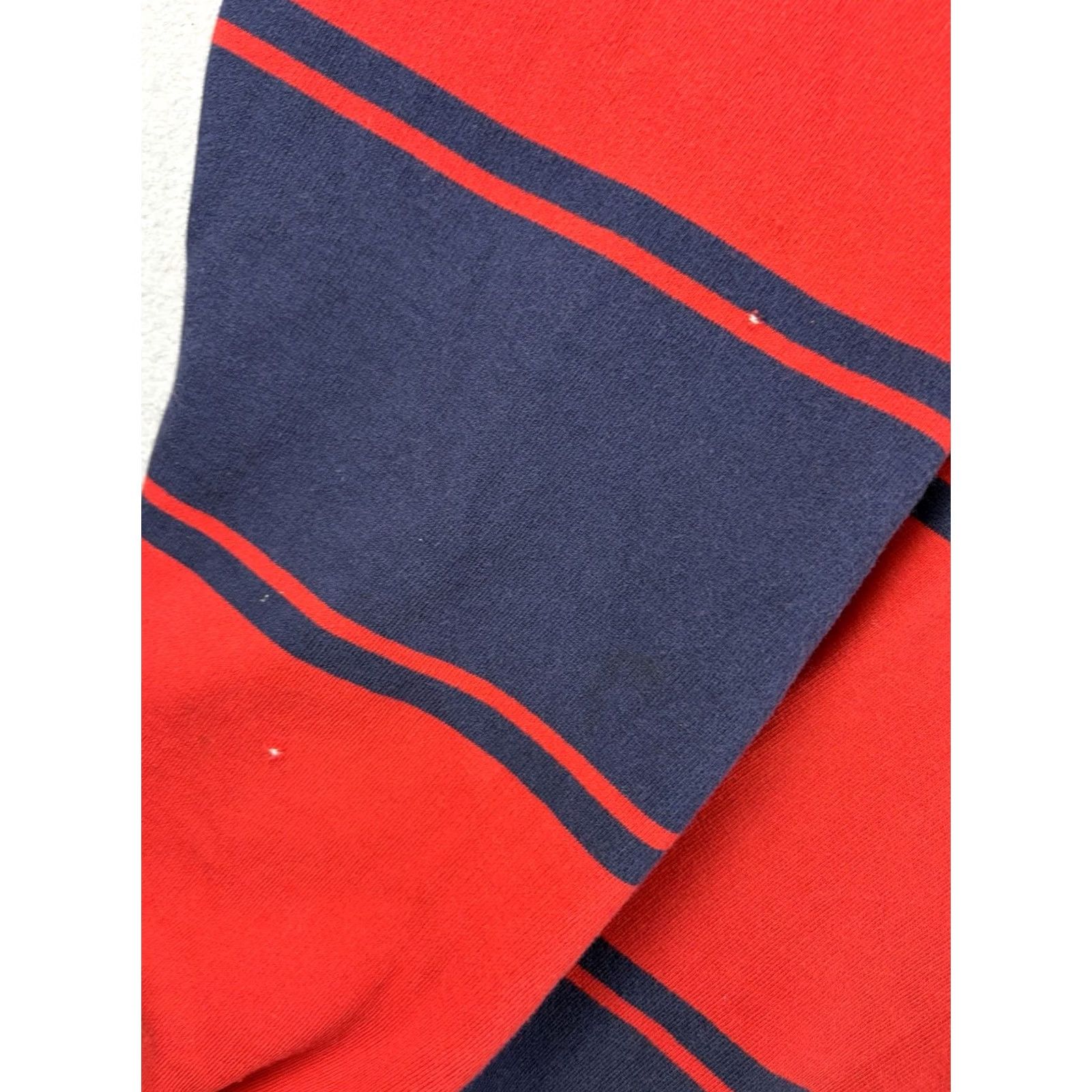 Nautica VINTAGE Nautica Sweatshirt Crewneck Striped Blue Red 90s M Men Little Holes Included Size US M / EU 48-50 / 2 - 5 Thumbnail