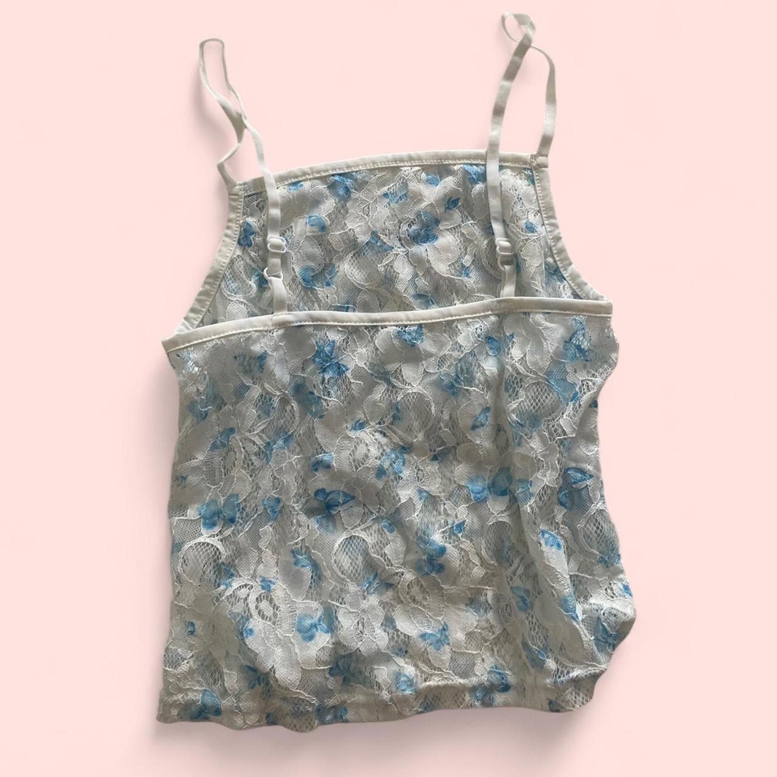 Other Butterfly Blue and white lace cami top Size S / US 4 / IT 40 - 3 Thumbnail