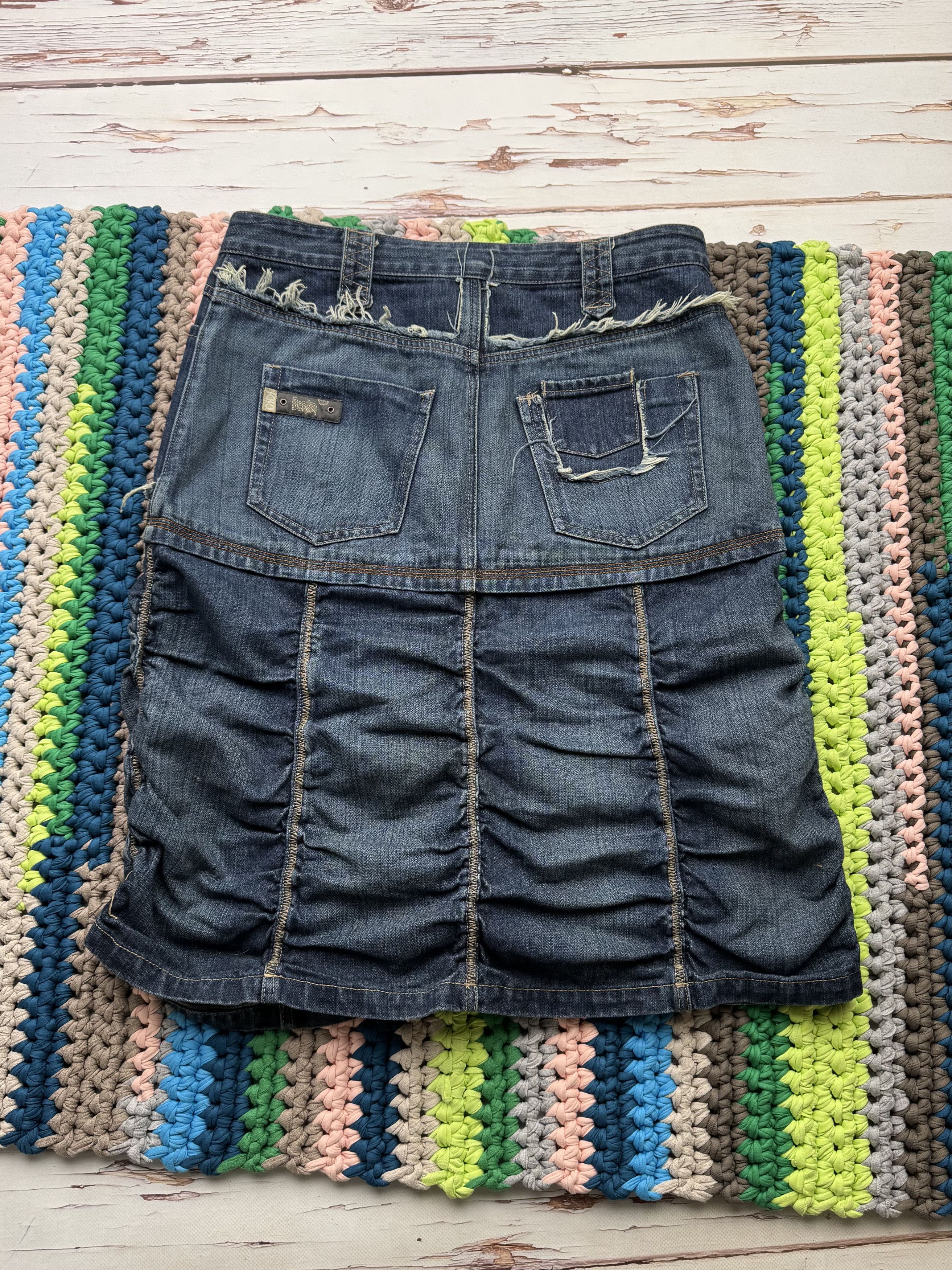 Vintage Vintage Denim Skirt (ET1) Size 32" / US 10 / IT 46 - 5 Thumbnail