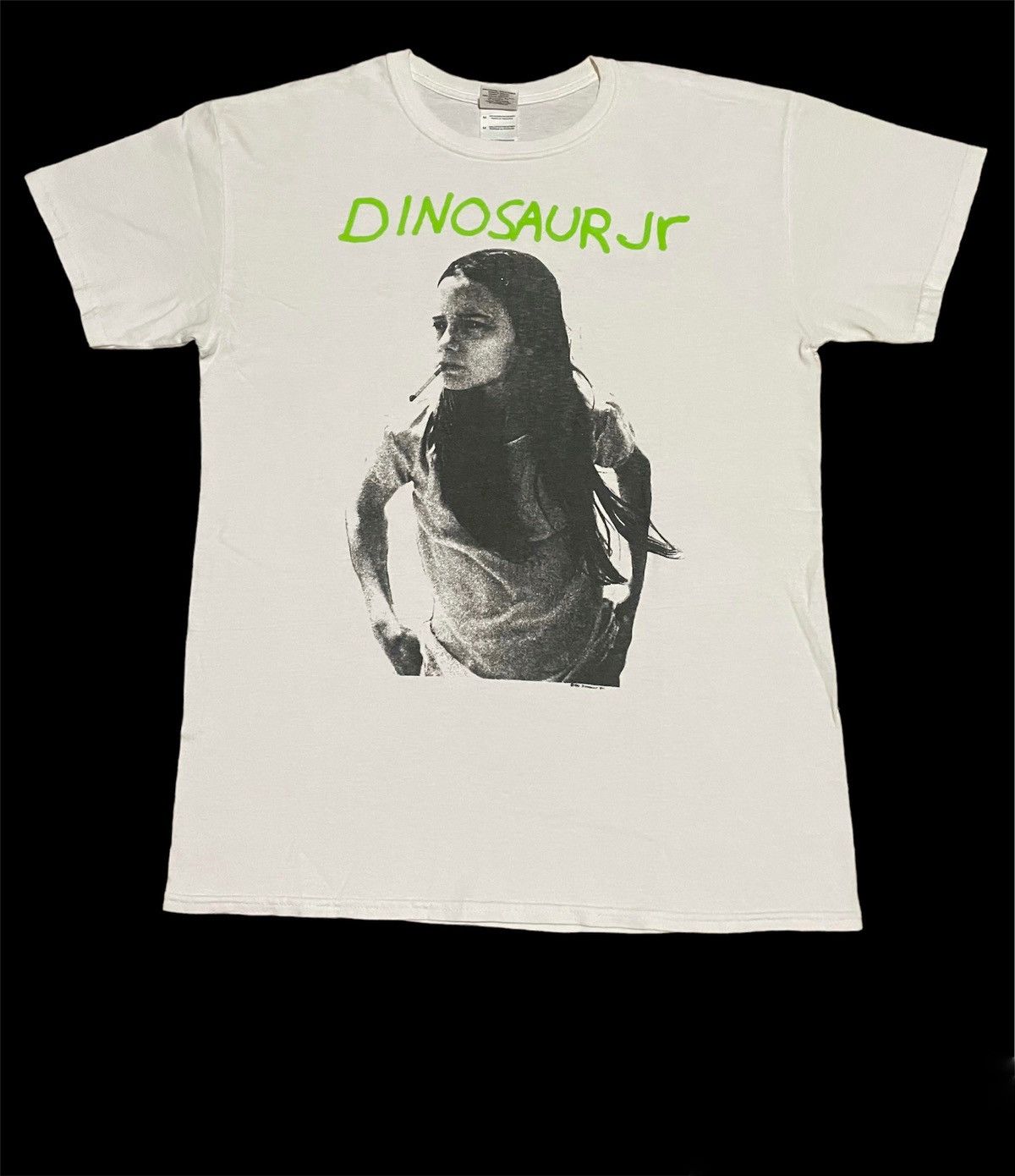 image of Band Tees x Rock Band Vintage Dinosaur Jr Band Tee Bootleg Tshirt in White, Men's (Size Medium)