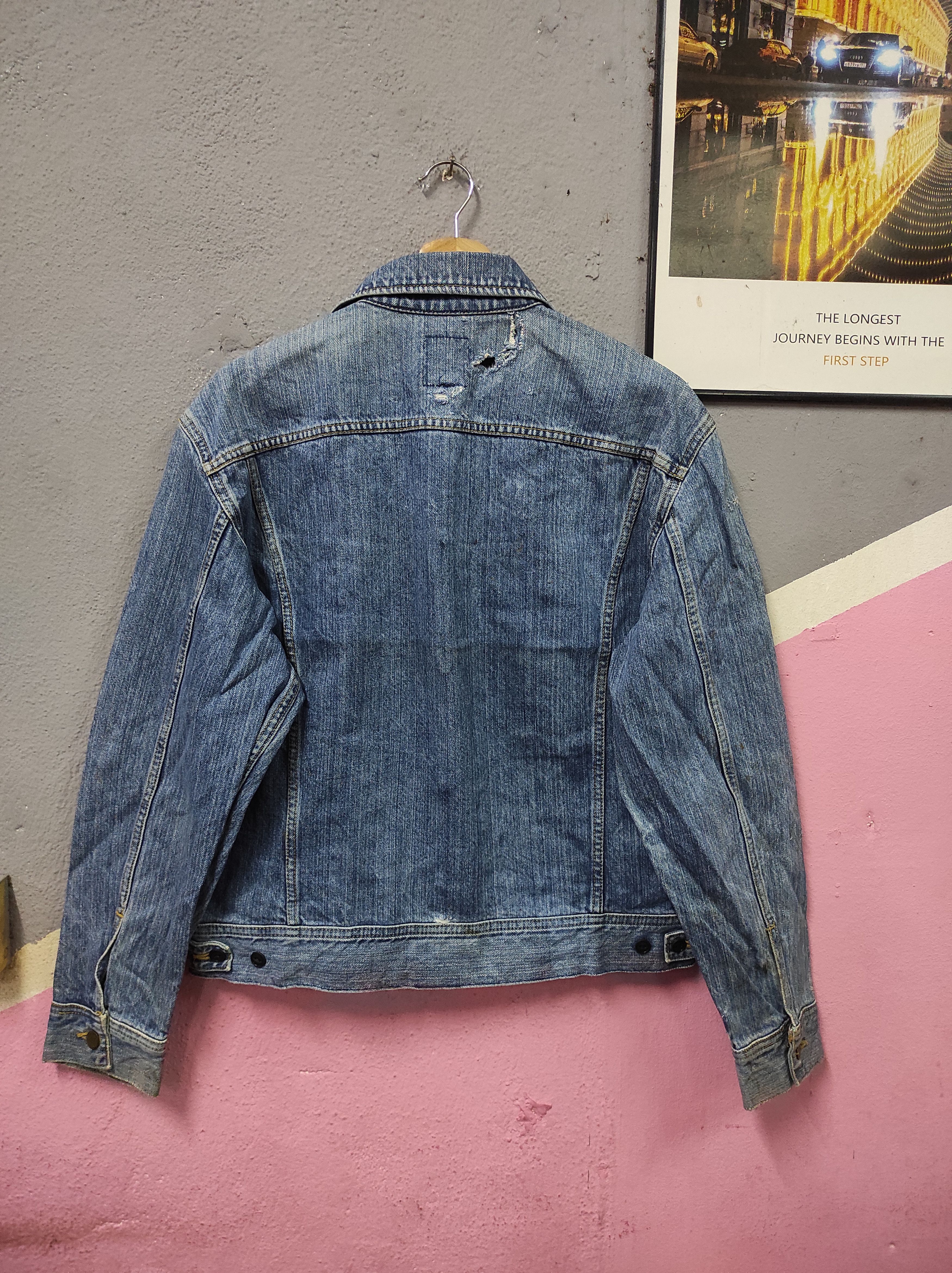 Edwin × Lee × Vintage LEE RIDERS USA EDWIN VTG 70'S TRUCKER JACKET DISTRESSED Size US M / EU 48-50 / 2 - 8 Thumbnail