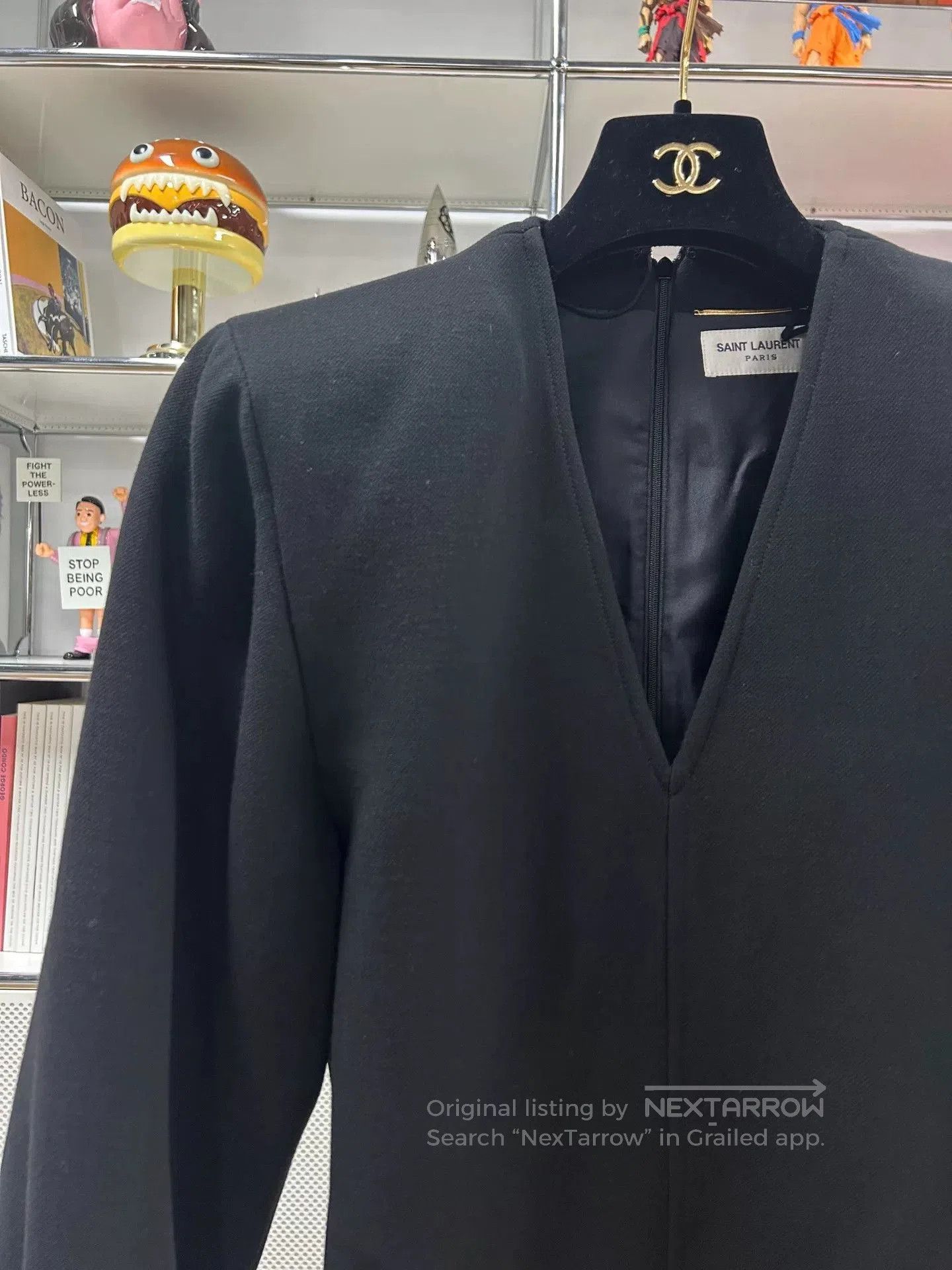 Saint Laurent Paris Saint Laurent Black V. Size S / US 4 / IT 40 - 2 Thumbnail