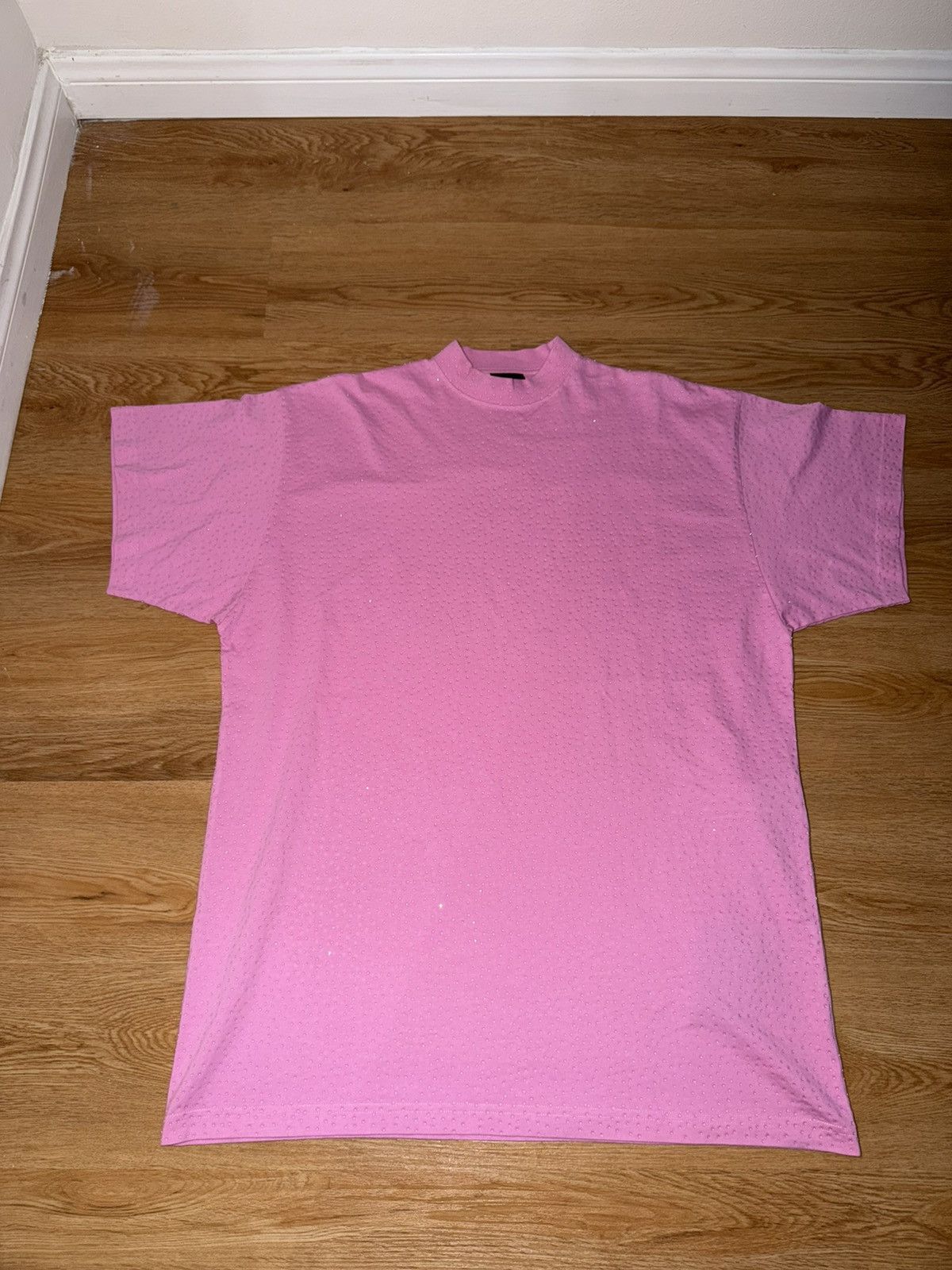 Balenciaga Balenciaga pink Rhinestone Shirt Size US L / EU 52-54 / 3 - 1 Thumbnail