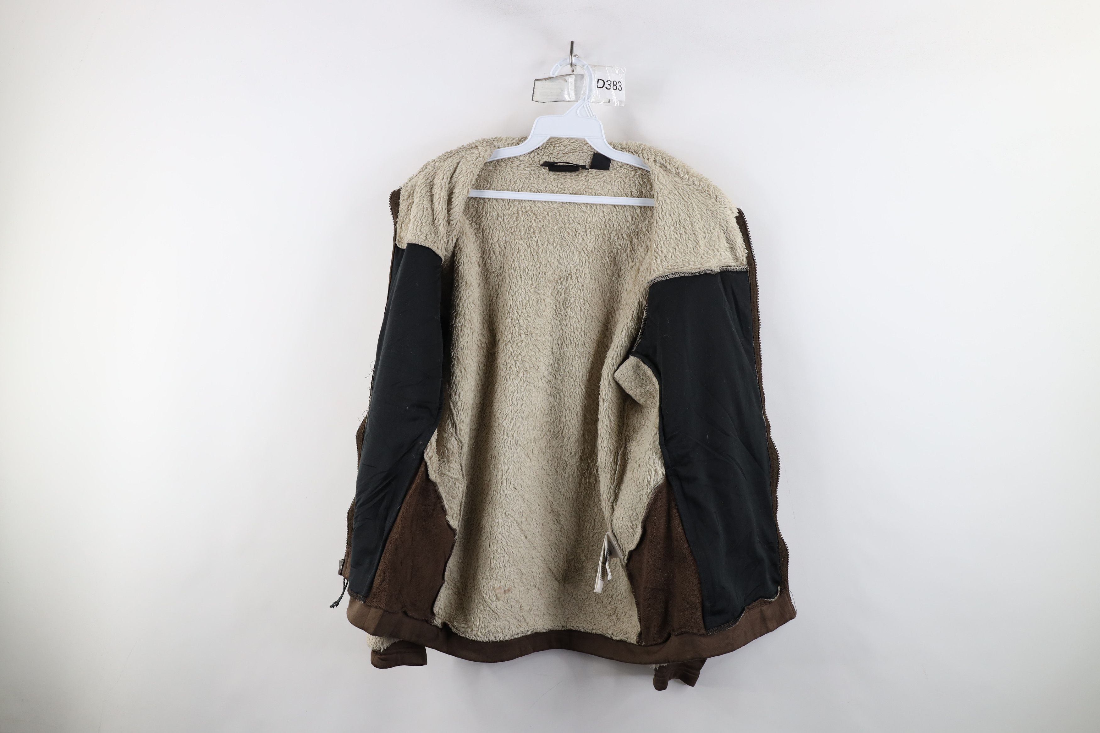 Mountain Hardwear × Vintage Mountain Hardwear Block Shag Fleece Full Zip Jacket Brown Size M / US 6-8 / IT 42-44 - 9 Thumbnail