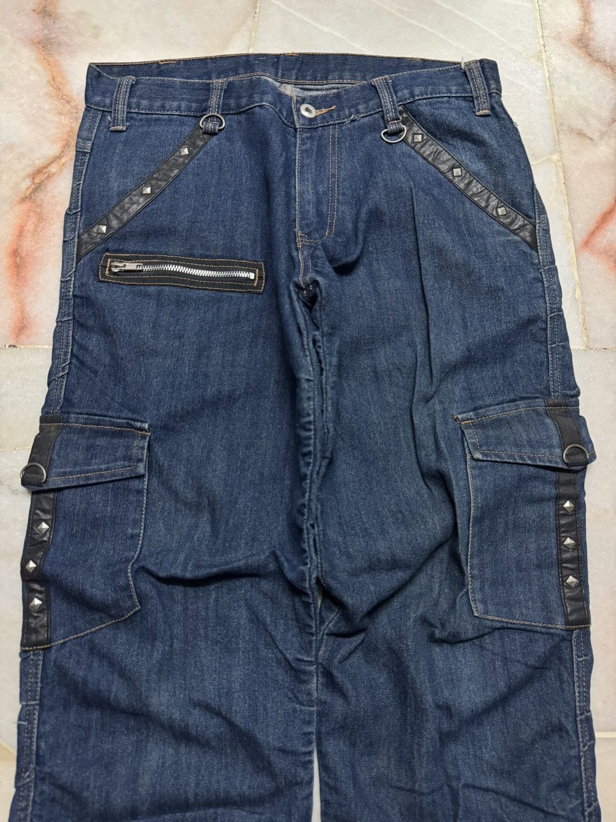 Seditionaries 💥PUNK JEANS JAPANESE STUDDED RARE DENIM JEANS Size US 30 / EU 46 - 4 Thumbnail