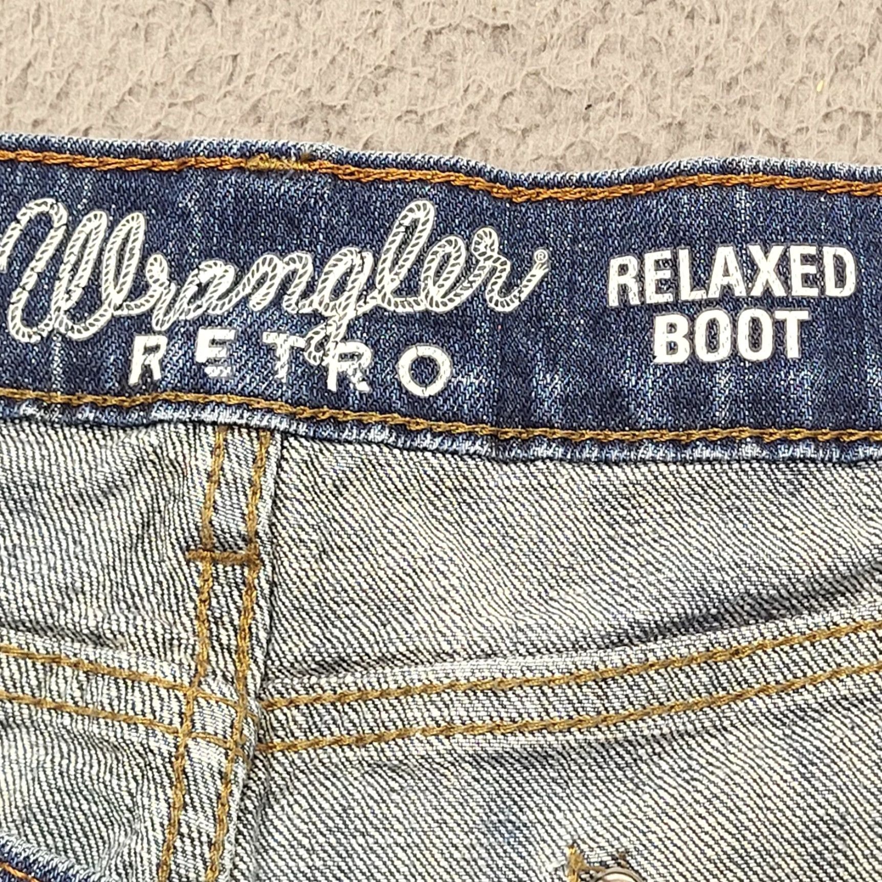 Wrangler Wrangler Retro Jeans Mens 38x32 Blue Relaxed Bootcut Denim Western Outdoor Jeans Size US 38 / EU 54 - 5 Thumbnail