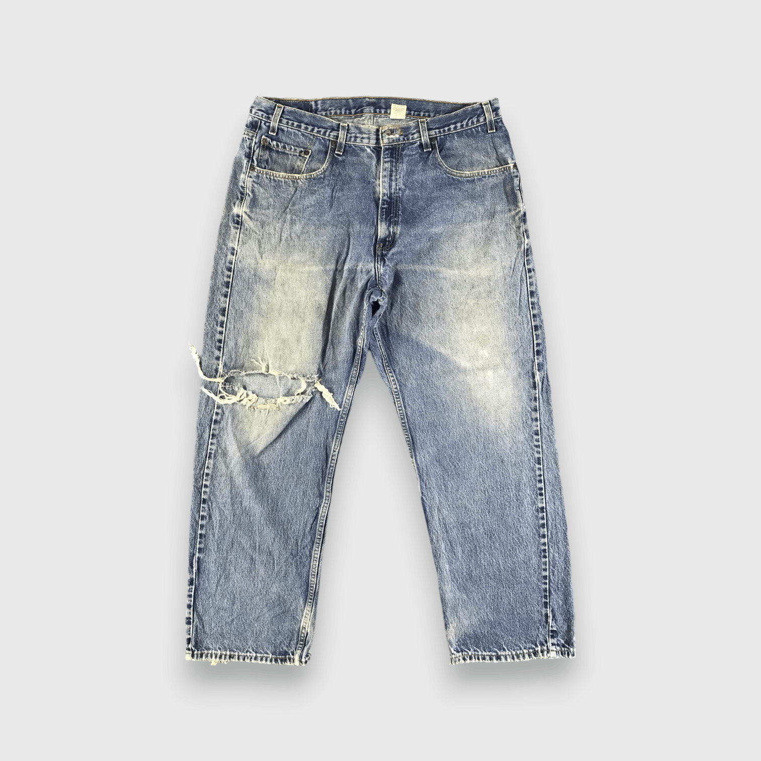 Levi's 90s Vintage Blue Wash Levis 569 Jeans-J3076 Size US 39 - 1 Thumbnail