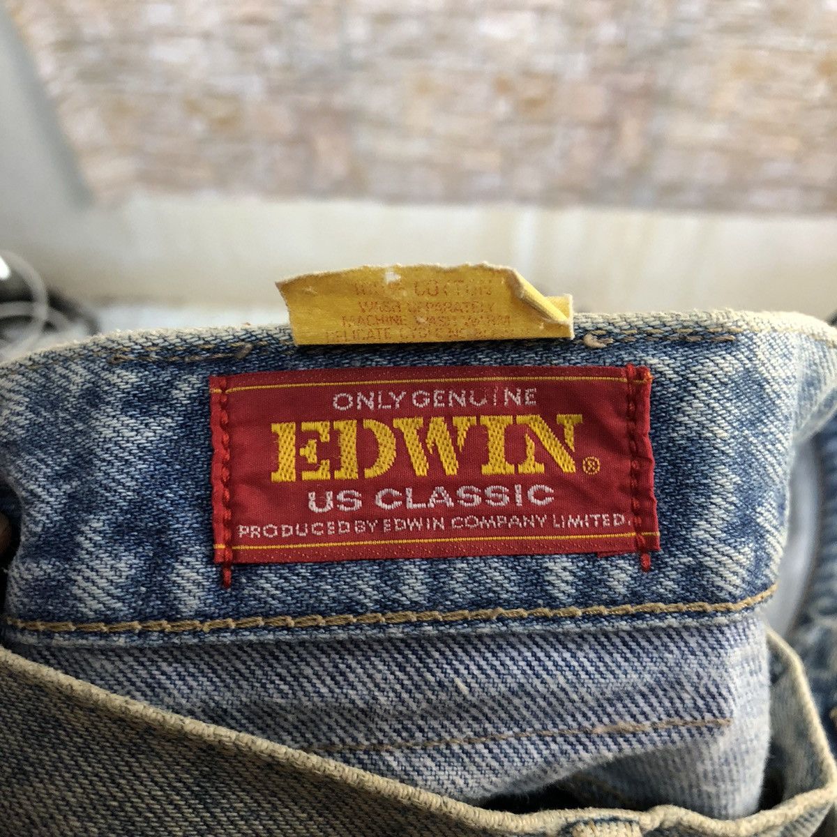 Edwin Edwin vintage faded Blue Denim Pants #A1123 Size US 30 / EU 46 - 19 Thumbnail