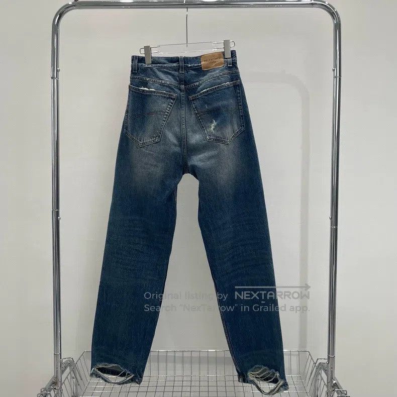 Balenciaga Balenciaga size XXS Washed Destroyed Denim Pants Size US 26 / EU 42 - 2 Thumbnail
