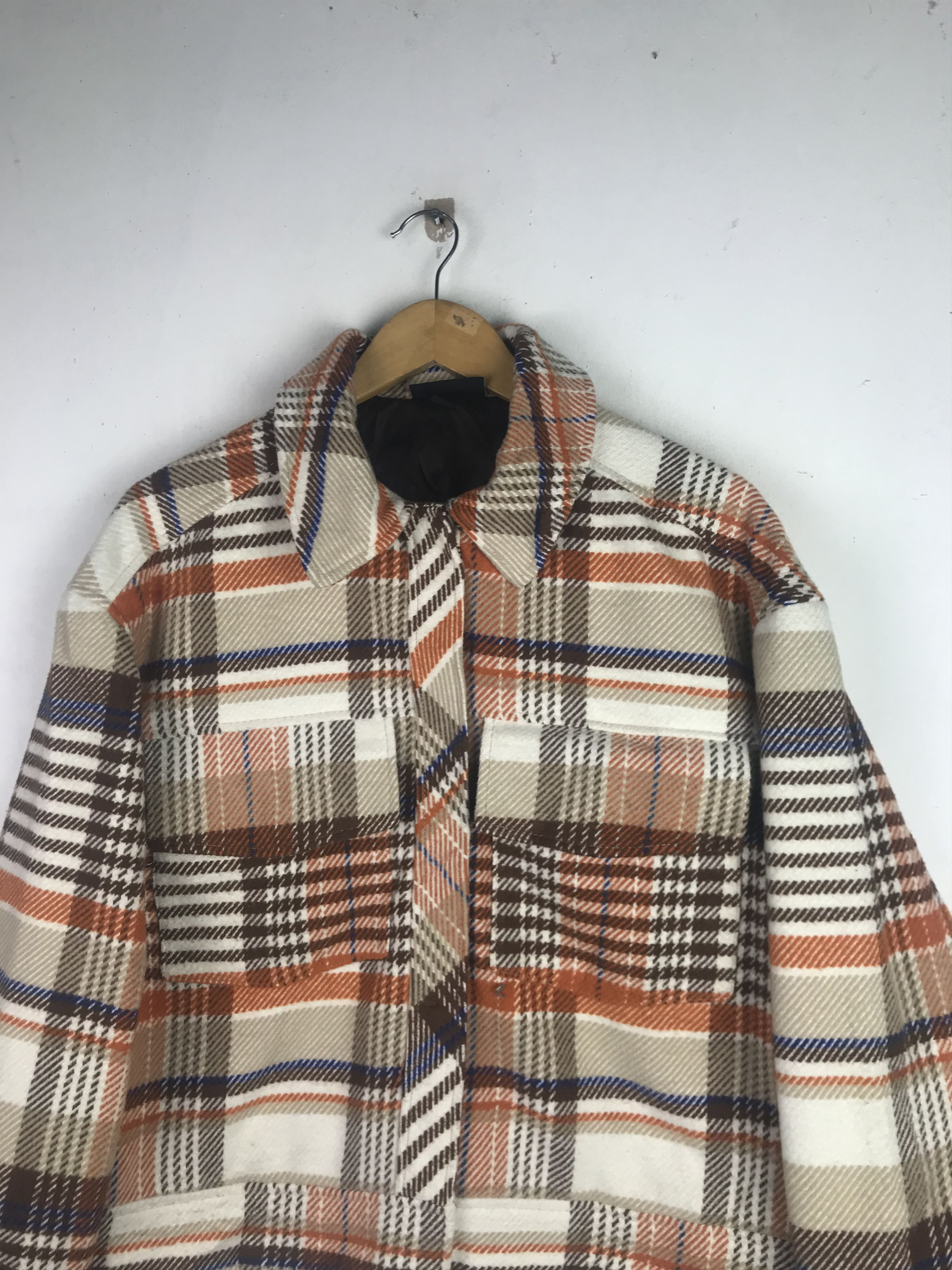 Flannel × Japanese Brand × Vintage Vintage Crop Button's up Rare Design Flannel Size US M / EU 48-50 / 2 - 5 Thumbnail