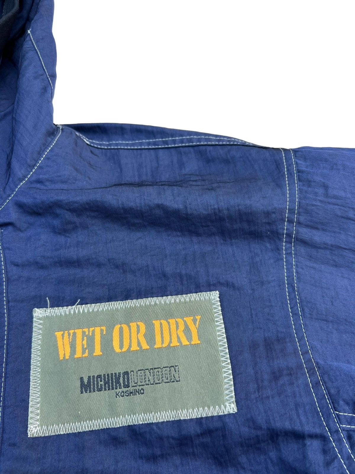 Michiko Koshino London Vtg 90s Michiko Koshino "WET OR DRY" Cropped Bomber Jacket Size US L / EU 52-54 / 3 - 13 Thumbnail