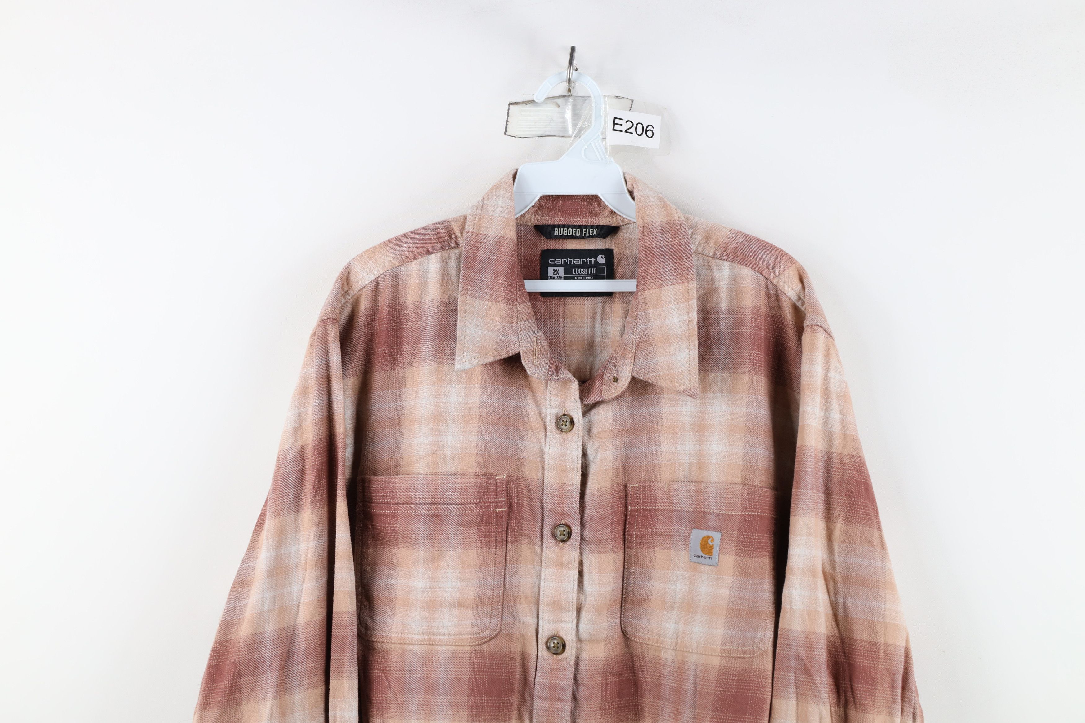 Carhartt Vintage Y2K Carhartt Flex Flannel Collared Button Shirt Size XXL / US 16-18 / IT 52-54 - 2 Thumbnail