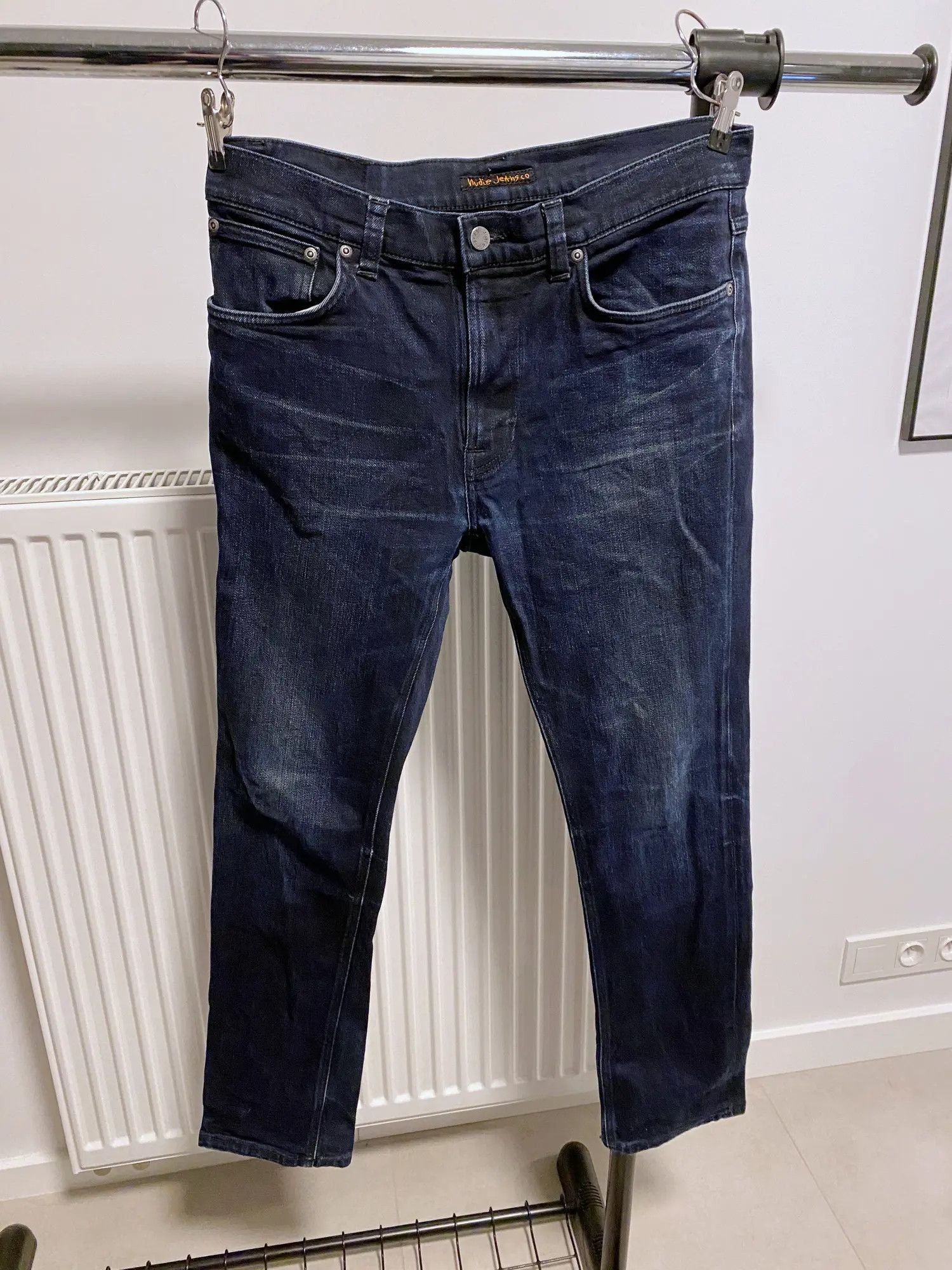 Nudie Jeans Nudie Jeans Lean Dean Black NBlue denim jeans size W 33 L 32 Size US 33 - 3 Thumbnail