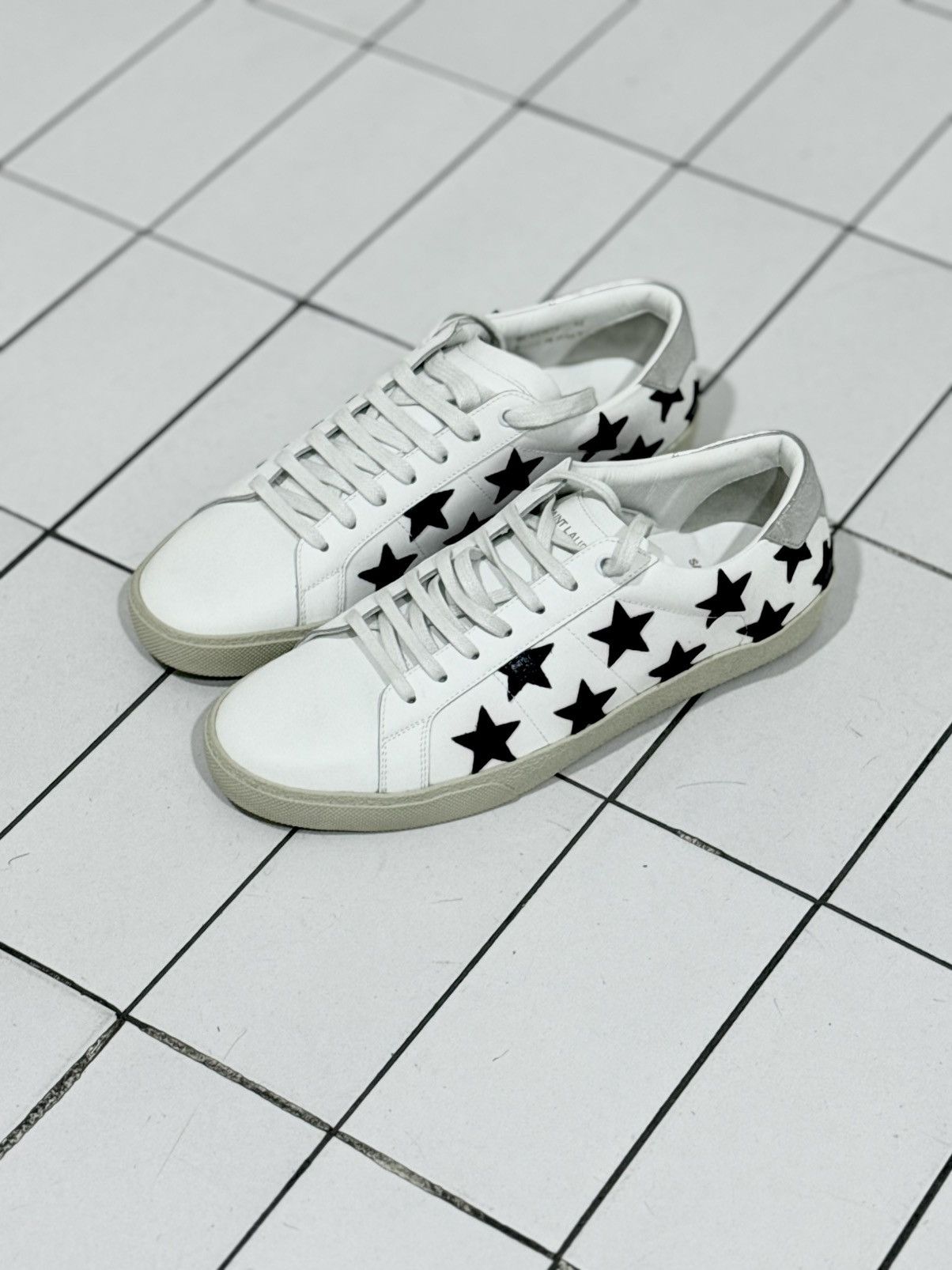 Saint Laurent Paris 43 Court Classic SL/06 "California" Low-Top Sneakers Size US 10 / EU 43 - 1 Thumbnail