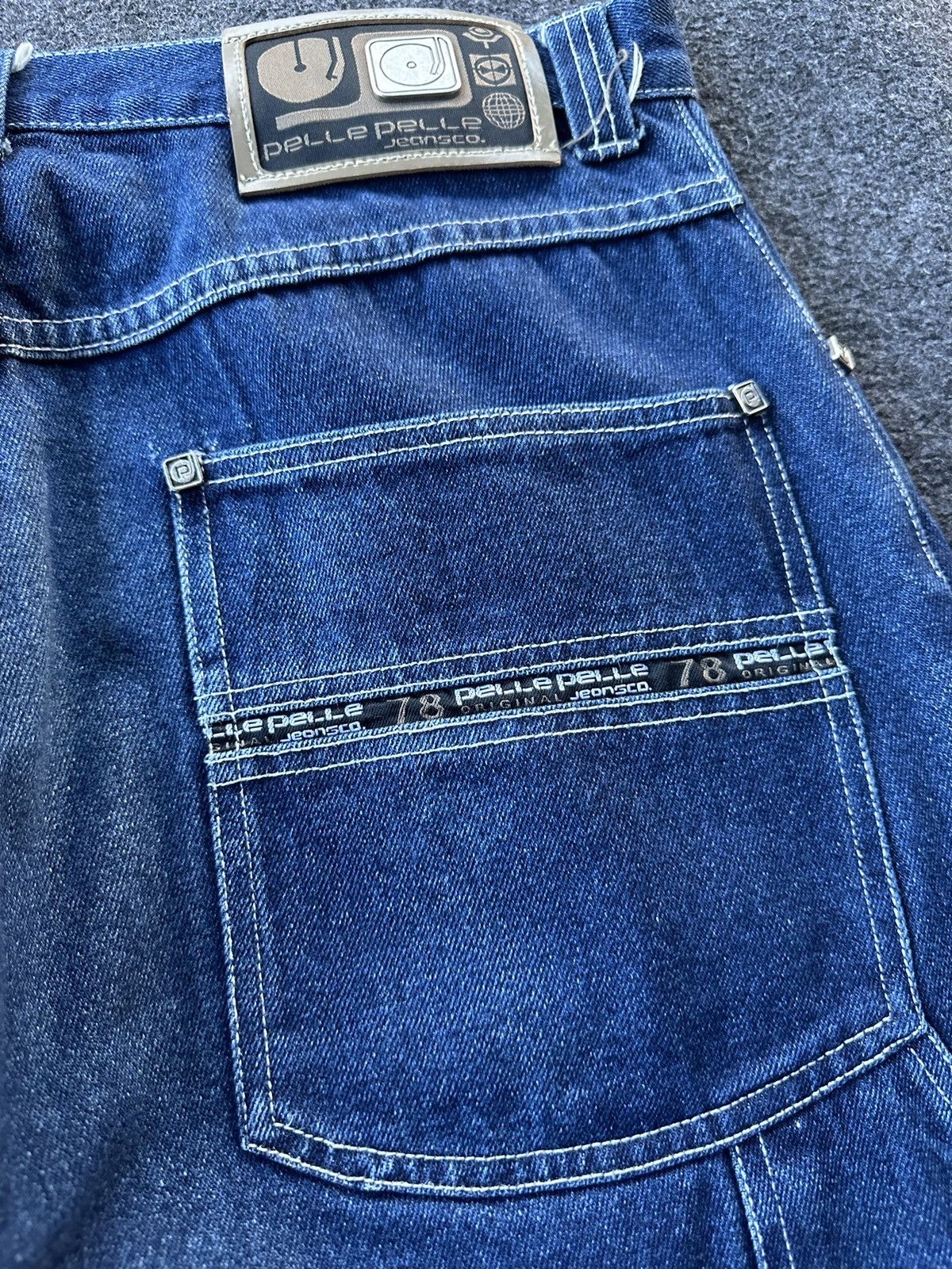 Pelle Pelle Baggy Pelle Pelle Marc Buchanan Vintage Denim D316 Size US 34 / EU 50 - 7 Thumbnail