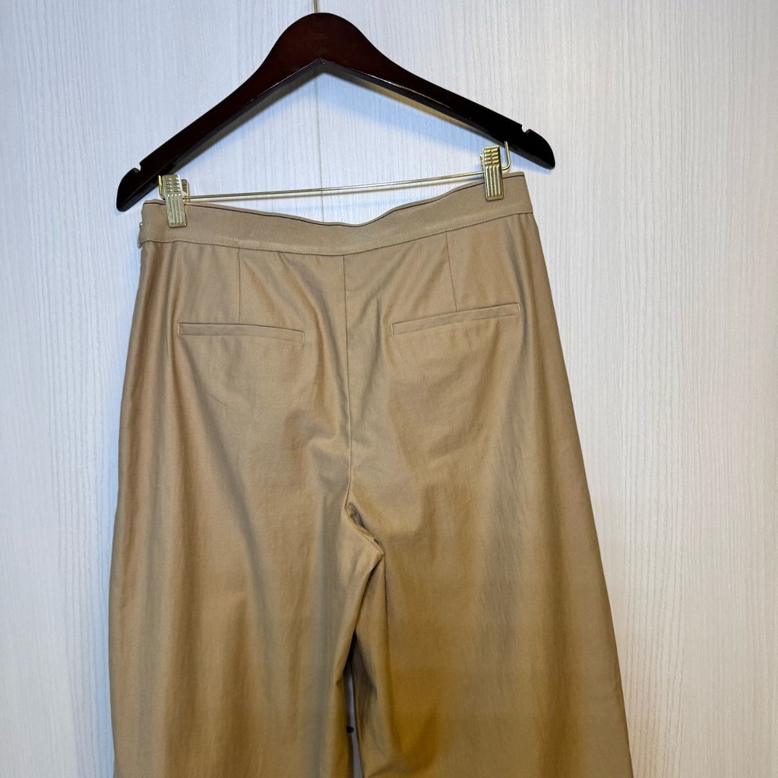 Vince Vince Beige Wide-Leg Trousers Size 30" / US 8 / IT 44 - 5 Thumbnail