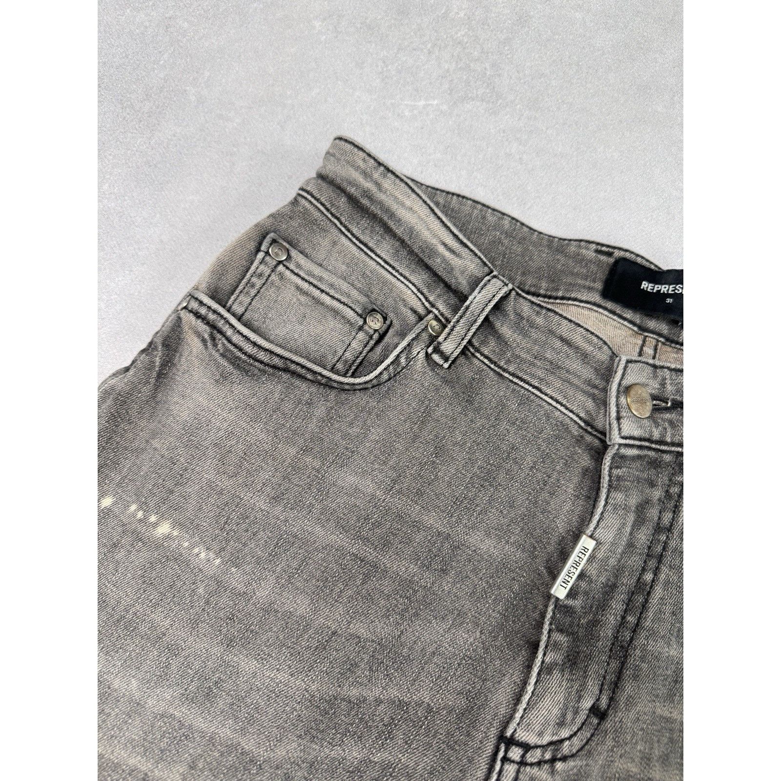 Represent Clo. Represet Clo Men Grey Jeans Size 31 Denim Pants Size US 31 - 4 Thumbnail