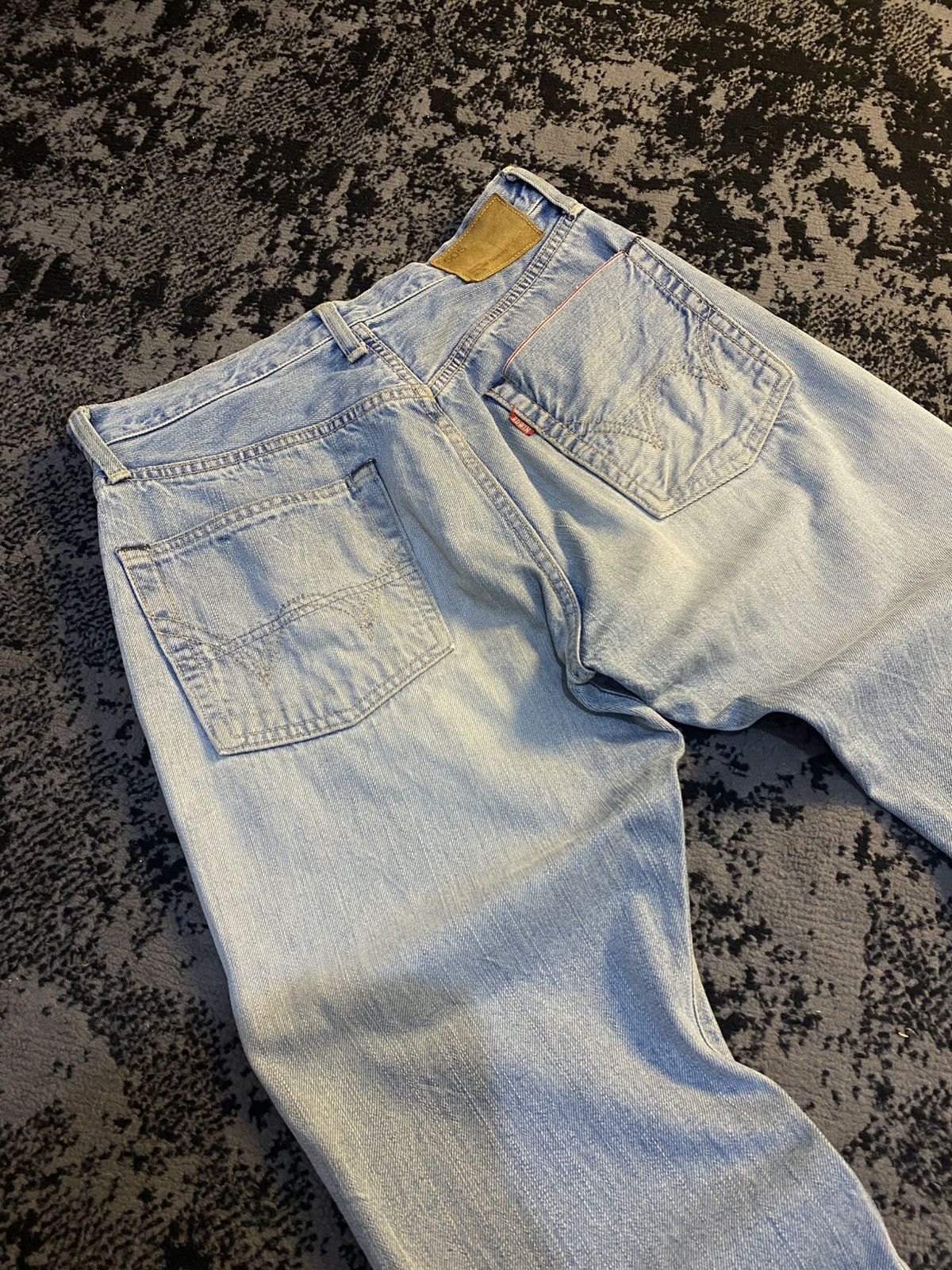 Kapital Vkei Wash Bootcut Selvedge Edwin 505 Distressed Jeans 🔥 Size US 29 - 13 Thumbnail