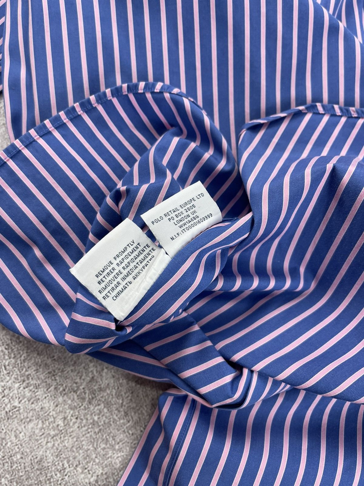 Polo Ralph Lauren × Ralph Lauren Polo Ralph Laurer Logo Striped Shirt Size US L / EU 52-54 / 3 - 12 Thumbnail