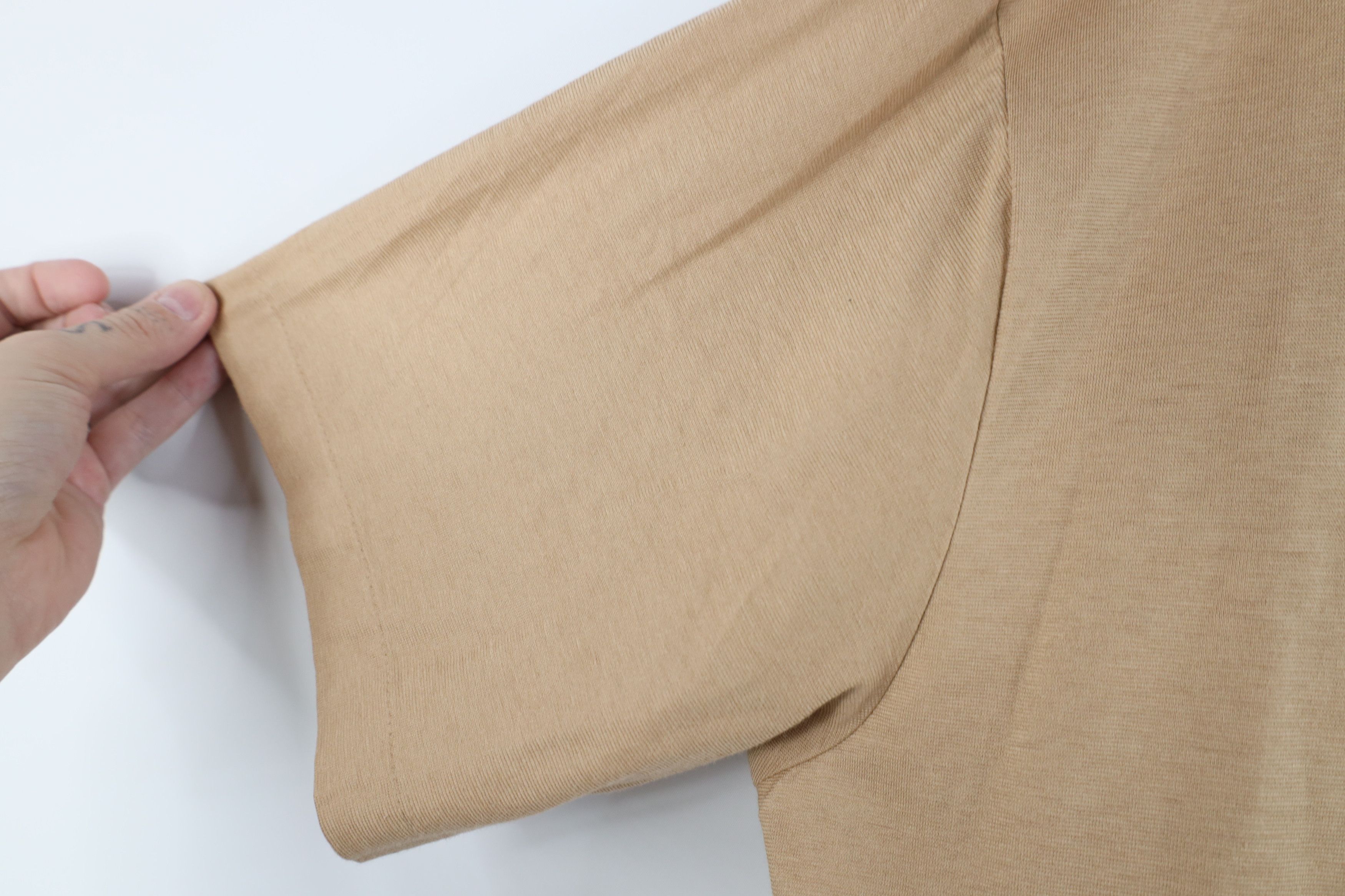 Vintage Vintage 70s 80s Streetwear Collared Polo Shirt Beige Tan Size US XL / EU 56 / 4 - 9 Thumbnail