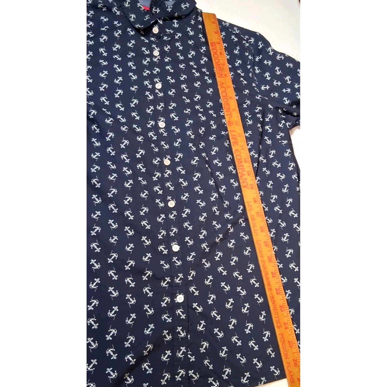 Talbots Talbots Blouse Women 14 Blue Nautical Anchor Sail Boat Long Sleeve Shirt Casual Office Wear 14 Blue Size XL / US 12-14 / IT 48-50 - 6 Thumbnail