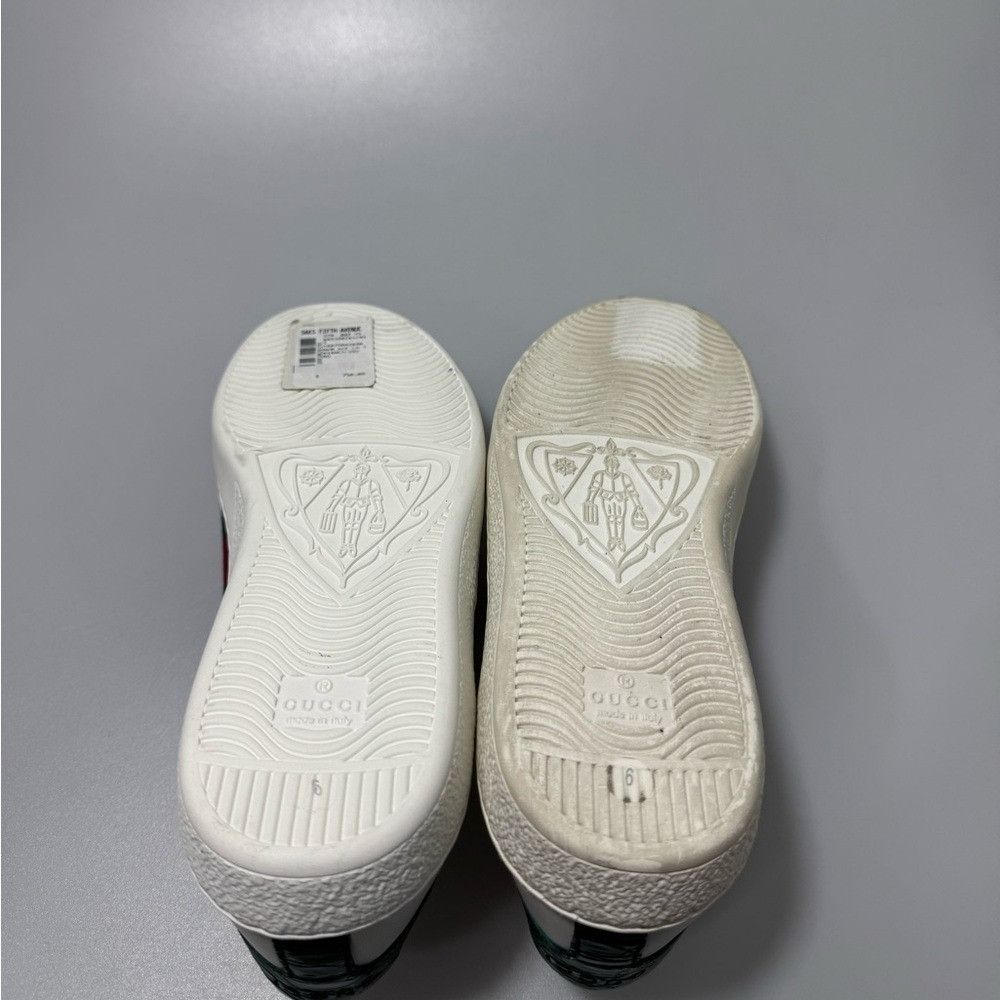 Gucci Gucci Ace Sneakers Leather White Green Red Men’s UK 6/US 7 Size US 7 / EU 40 - 6 Thumbnail