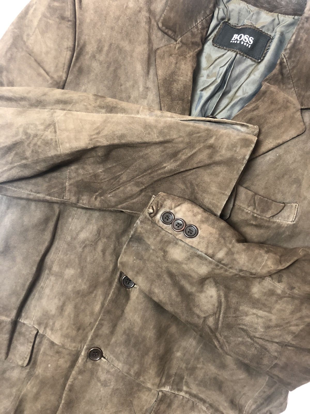 Hugo Boss Vintage blazers Hugo Boss men’s L/Xl rare usa y2k drill Size 44S - 5 Thumbnail
