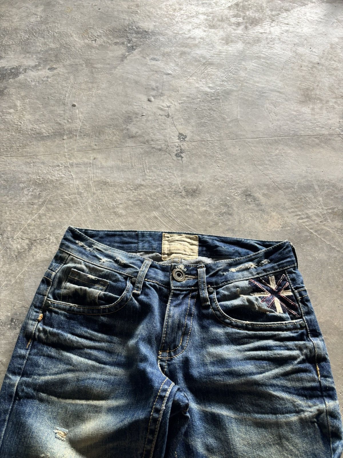 Japanese Brand y2k rusty lolita union jack japanese jeans distressed style Size US 32 / EU 48 - 3 Thumbnail