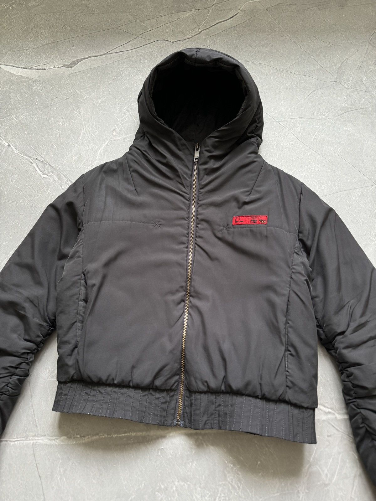 Diesel Vintage 00s Diesel Archive Boxy Cropped Jacket Avant Garde Size M / US 6-8 / IT 42-44 - 9 Thumbnail