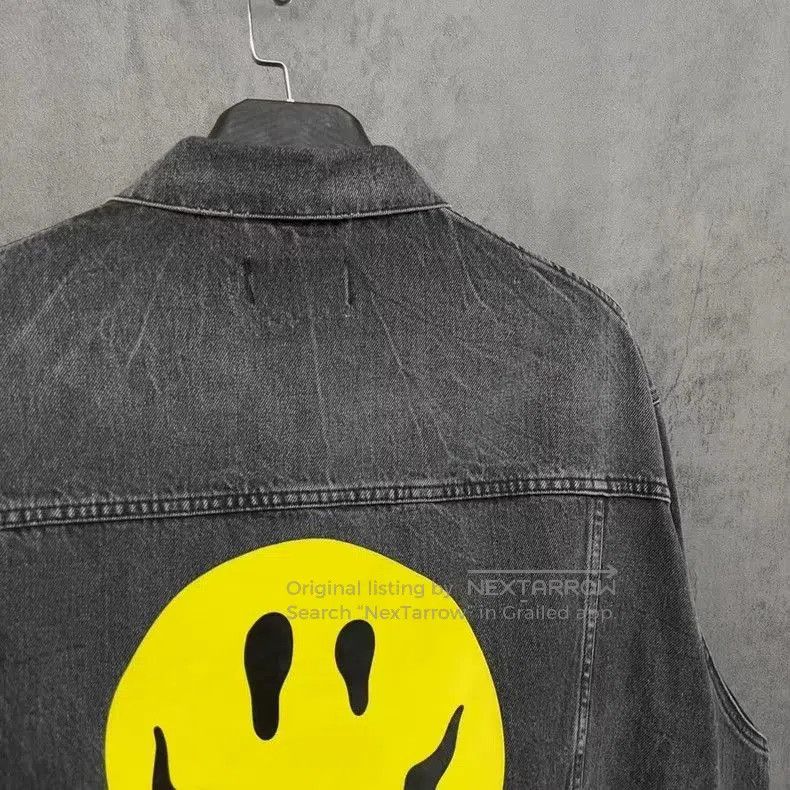 Balenciaga Balenciaga Ghost Face Logo Denim Jacket. Size US XS / EU 42 / 0 - 3 Thumbnail