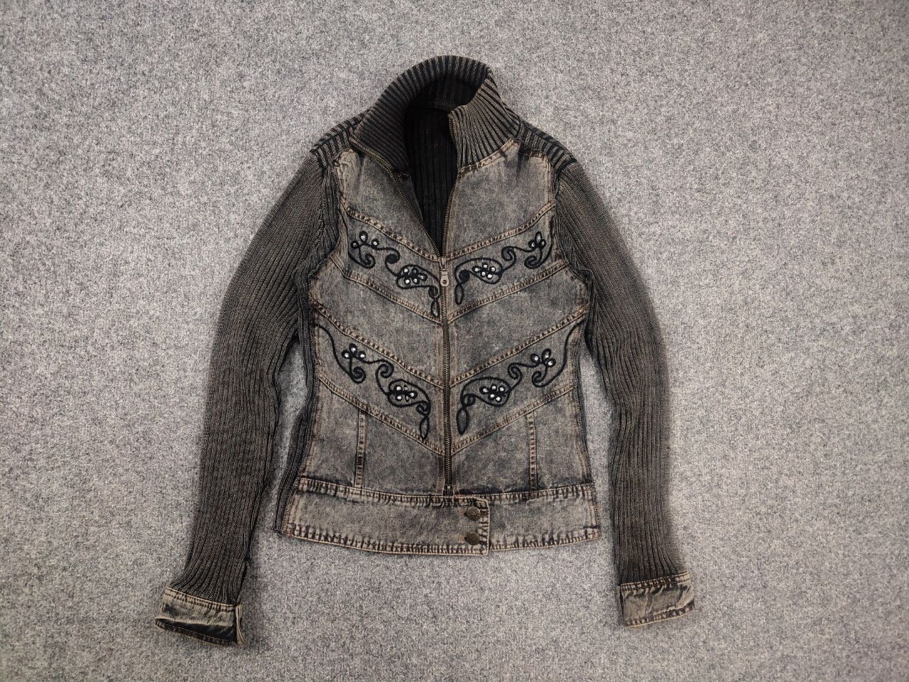 Hysteric Glamour Vintage Jacket Ribbed sleeves if six was nine style LGB Y2K Size M / US 6-8 / IT 42-44 - 7 Thumbnail
