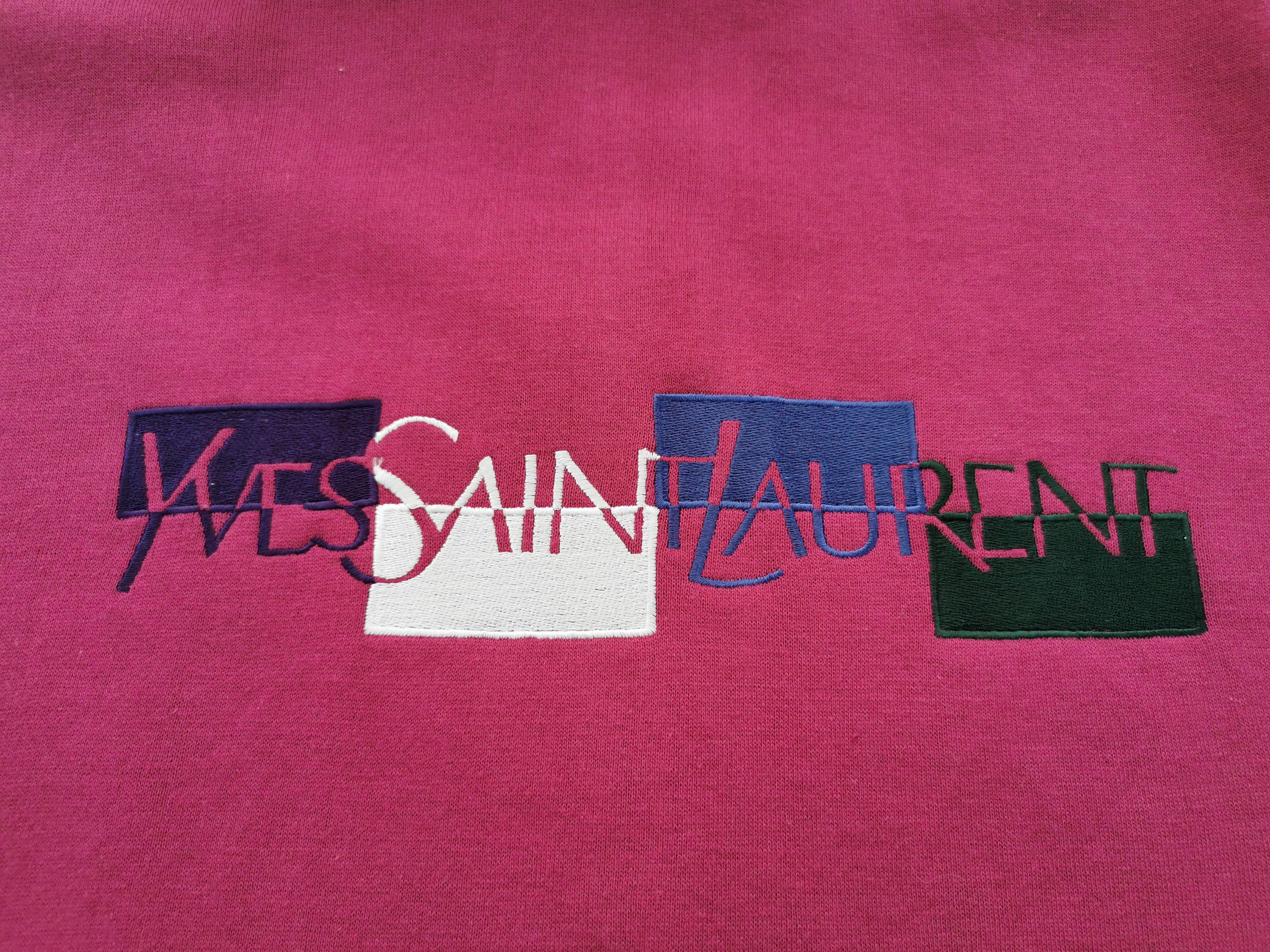 Yves Saint Laurent Yves Saint Laurent Logo Hoodie Made In Italy Size L Size L / US 10 / IT 46 - 6 Thumbnail