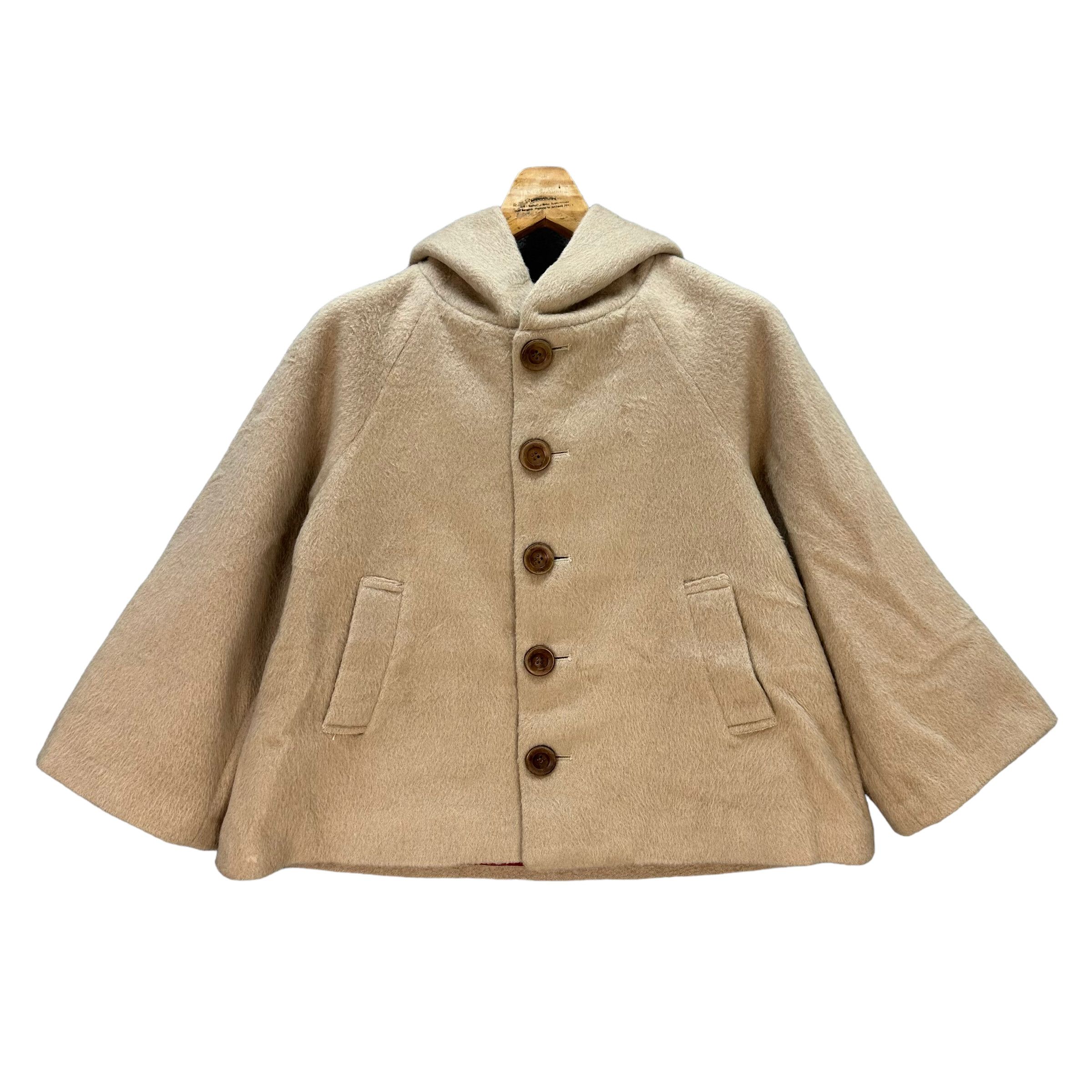 Issey Miyake NE-NET WOOL CROPPED HOODIE JACKET #8587-016 Size US S / EU 44-46 / 1 - 1 Thumbnail