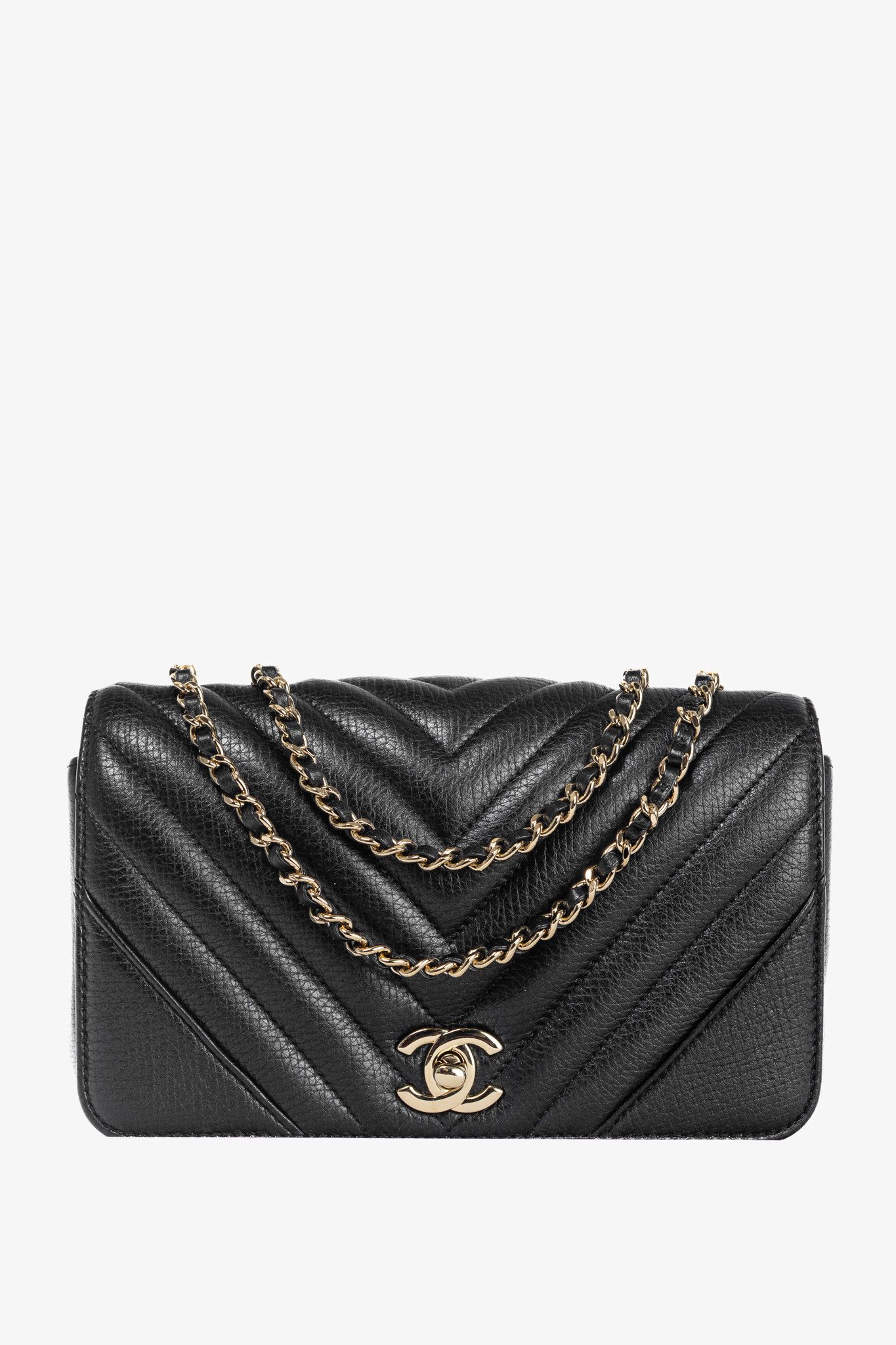 Chanel Chanel 17B Small Chevron Statement Mini Rectangle Flap Bag Size ONE SIZE - 1 Thumbnail