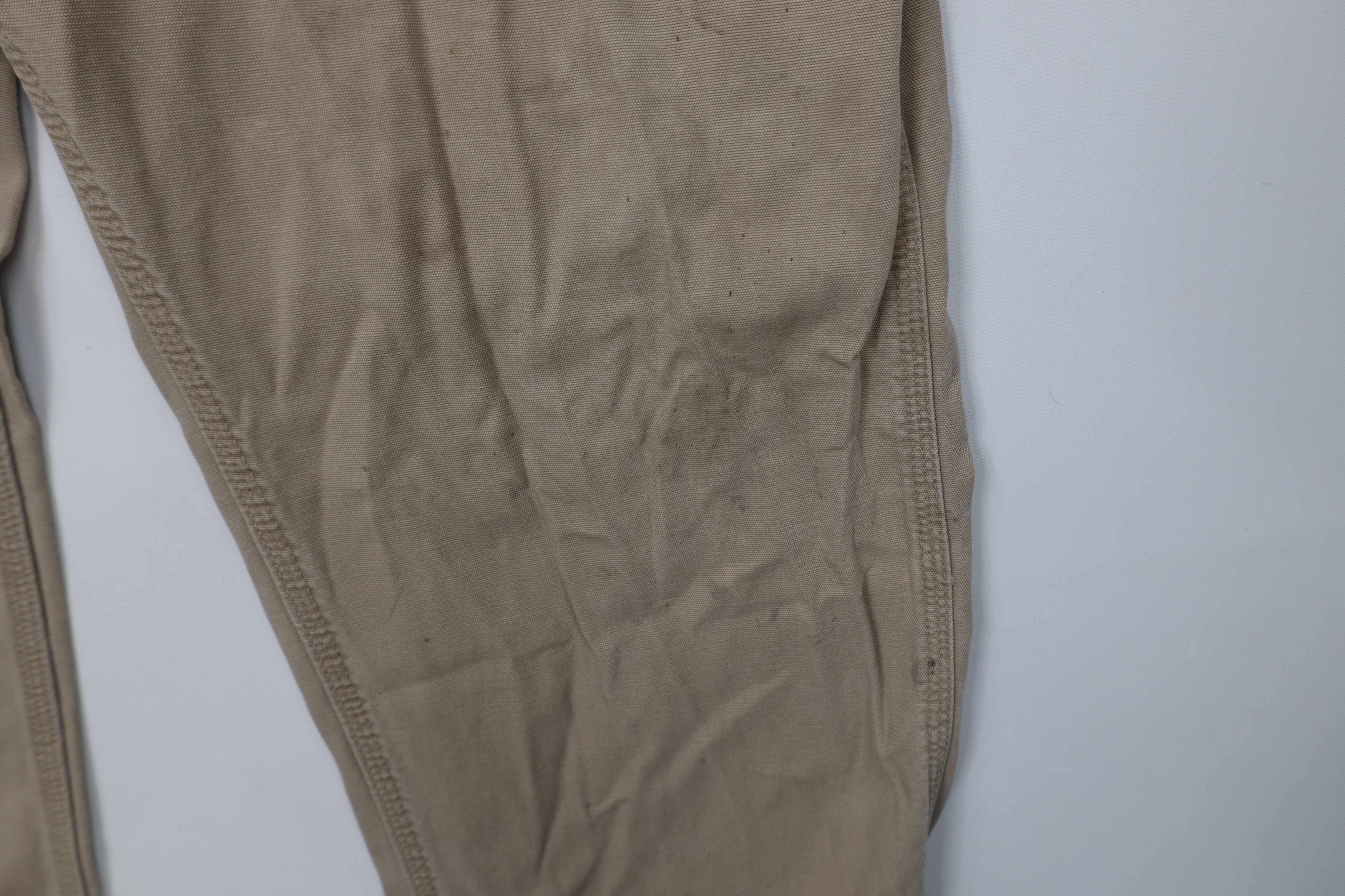 Carhartt Vintage Carhartt Spell Out Wide Leg Dungaree Pants Khaki Size US 38 / EU 54 - 5 Thumbnail