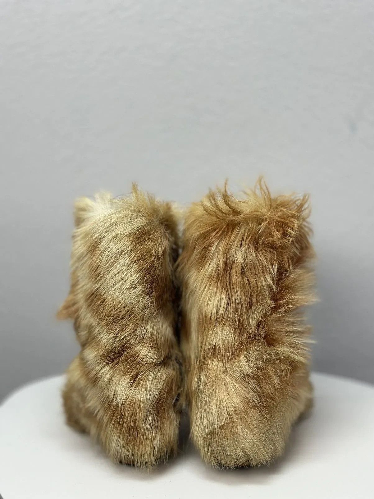 Saba RARE OPIUM LEATHER PLATFORM PUNK Rick Owens FLAME BOOTS Fur Size US 8 / IT 38 - 8 Thumbnail