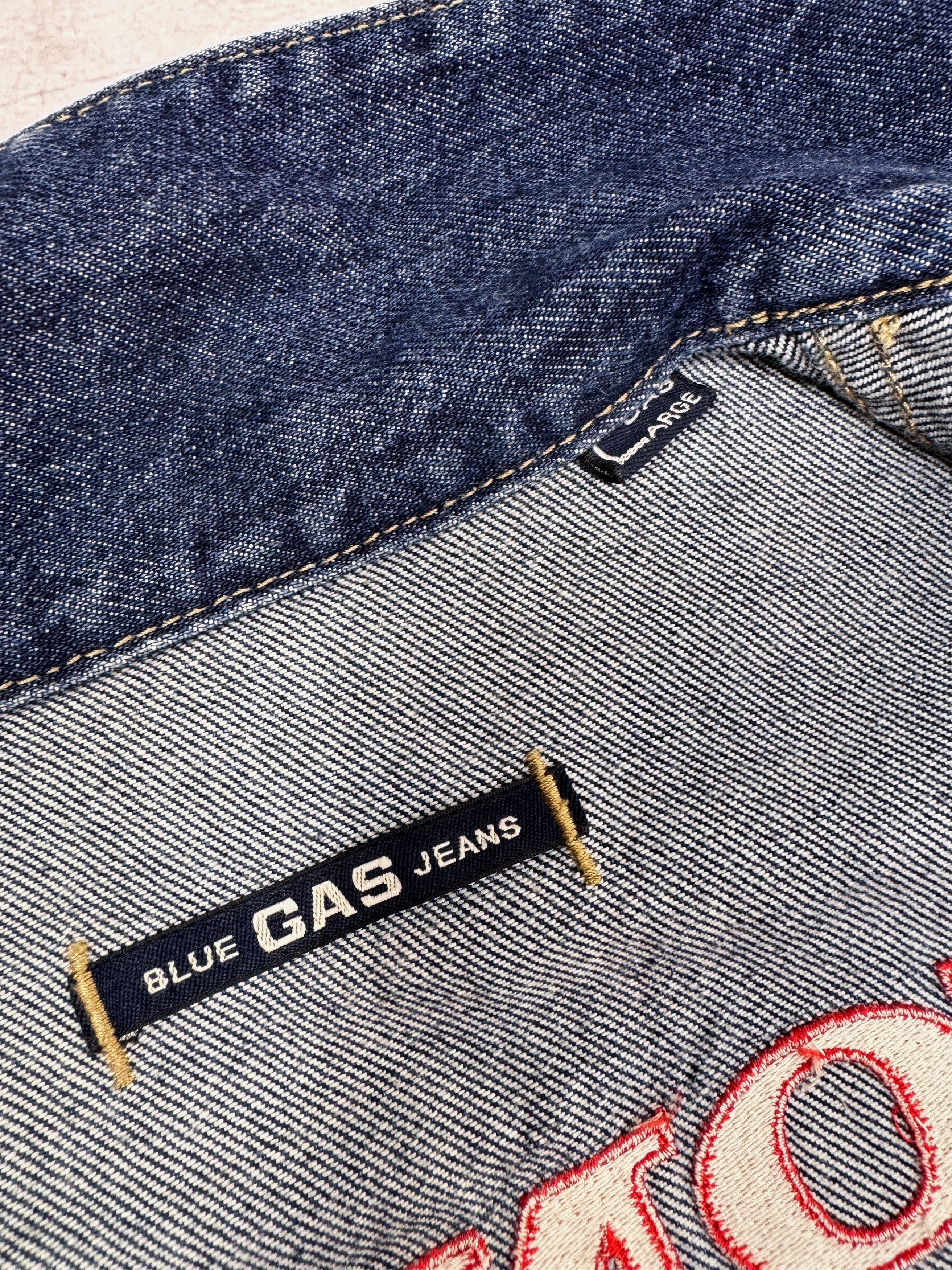GAS × Honda Gas Denim Jacket Honda Repsol Racing Michelin Women Size L / US 10 / IT 46 - 12 Thumbnail