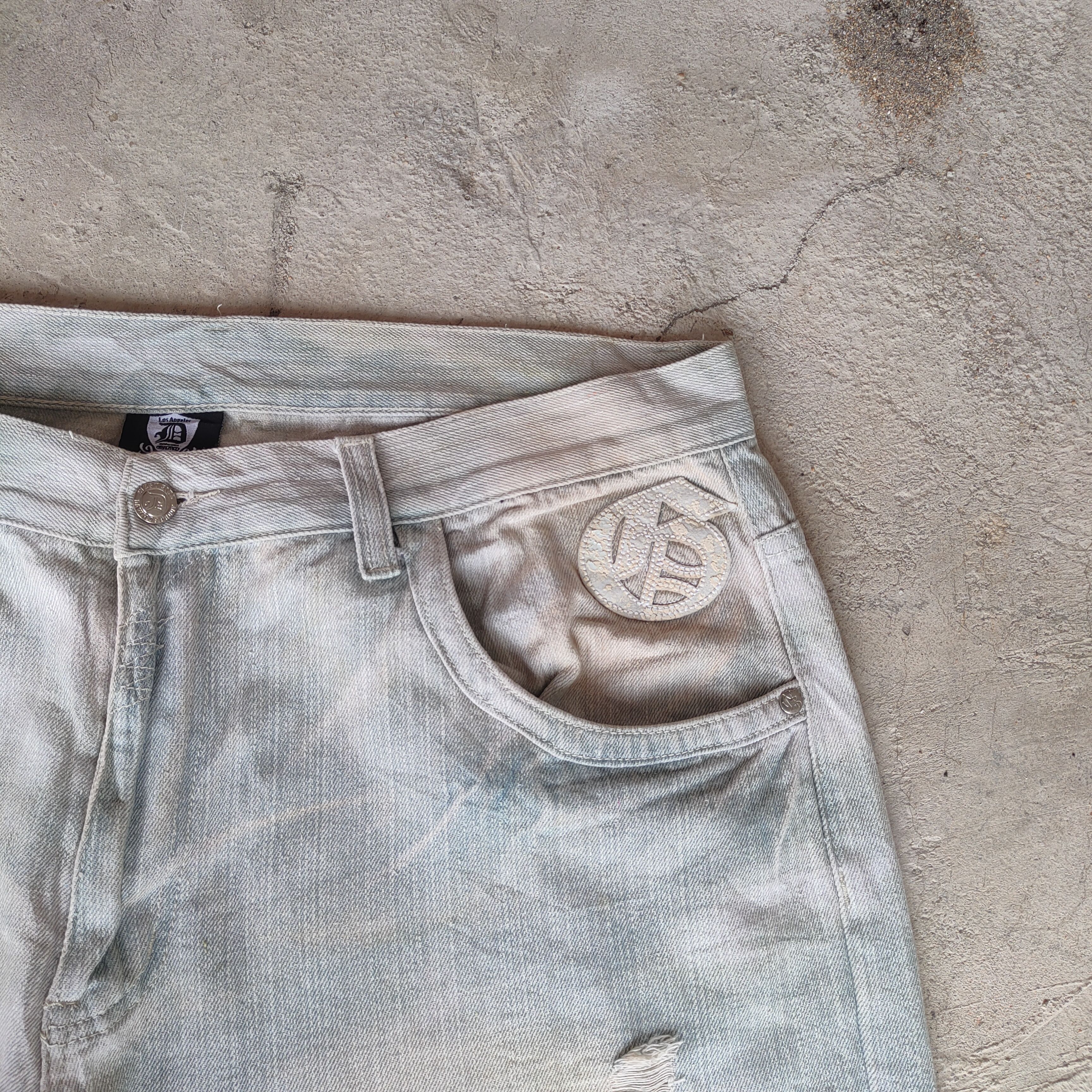 Jean × Vintage W40 DOP DENIM FADED DISTRESSED JEANS PANTS Size US 40 / EU 56 - 5 Thumbnail