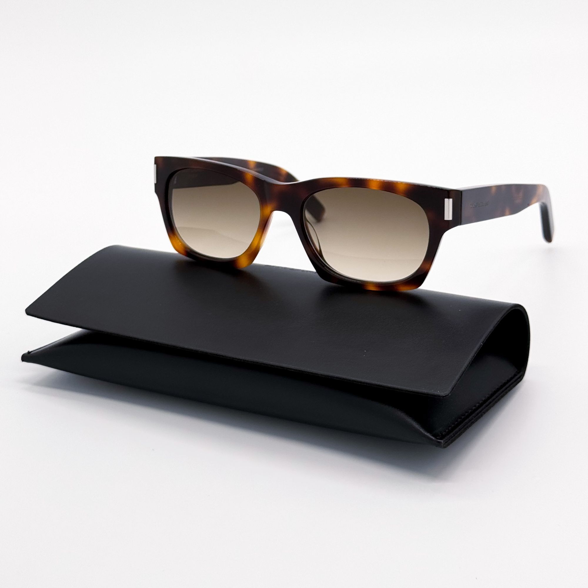 New Saint Laurent Sunglasses Havana Brown SL402 019 NEW Saint Laurent SL654 Sunglasses in Havana Brown $545 main image 3