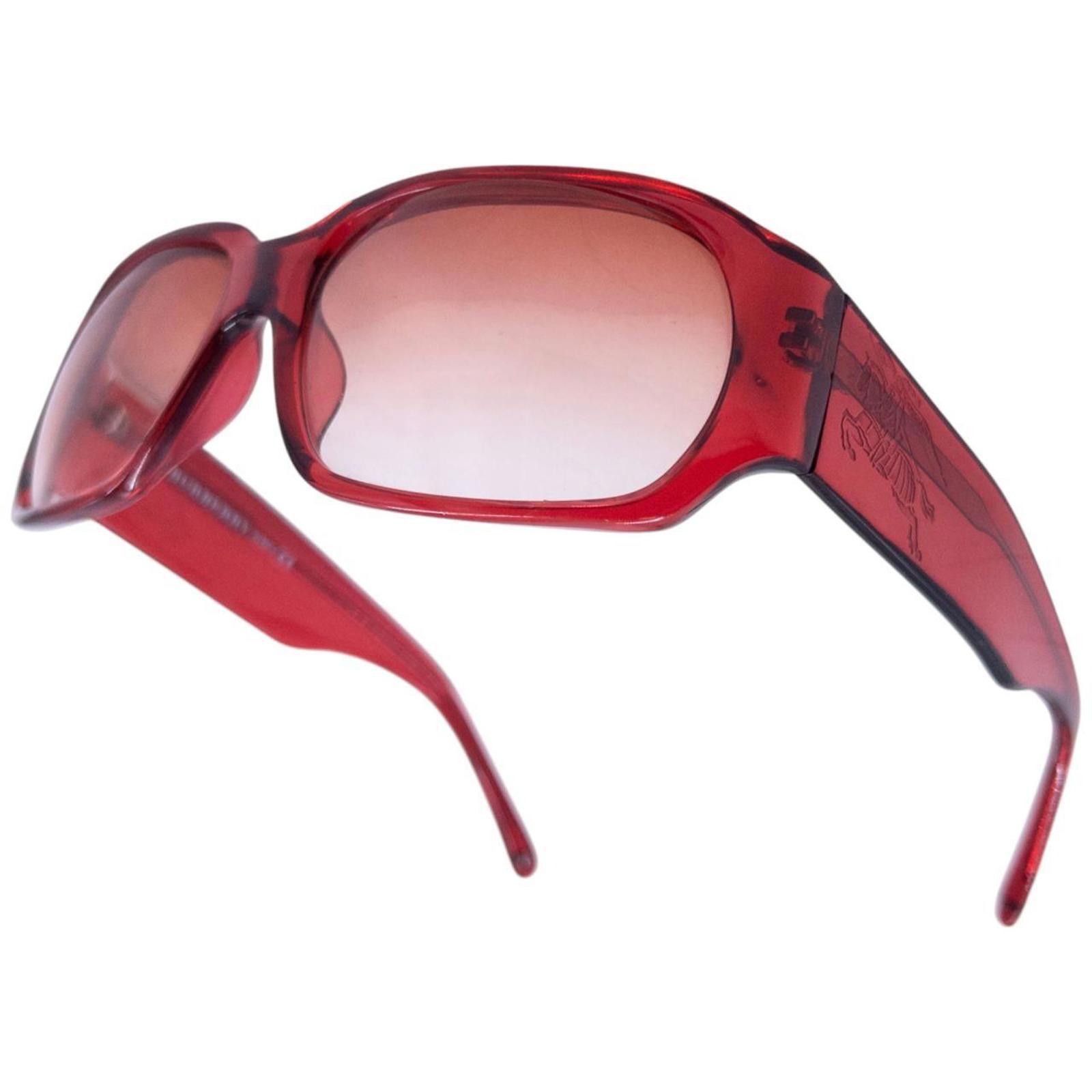 Burberry Vintage Burberry Embossed Sunglasses Size ONE SIZE - 4 Thumbnail