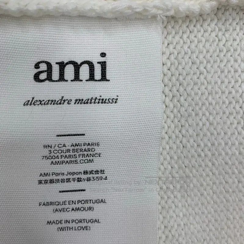 AMI AMI White Pullover Sweater with Heart Logo . Size XS / US 0-2 / IT 36-38 - 6 Thumbnail