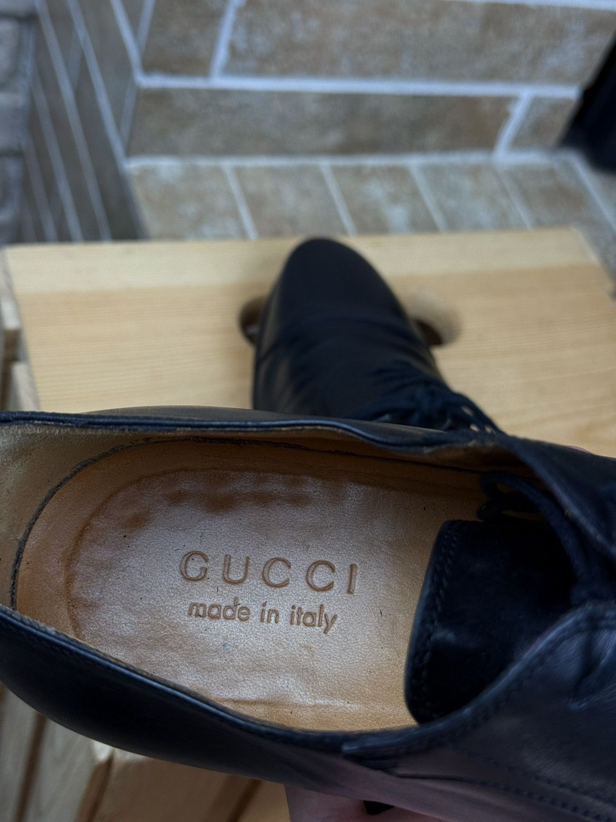 Gucci Gucci Black Leather Oxford Formal Shoes Size US 7.5 / EU 40-41 - 11 Thumbnail