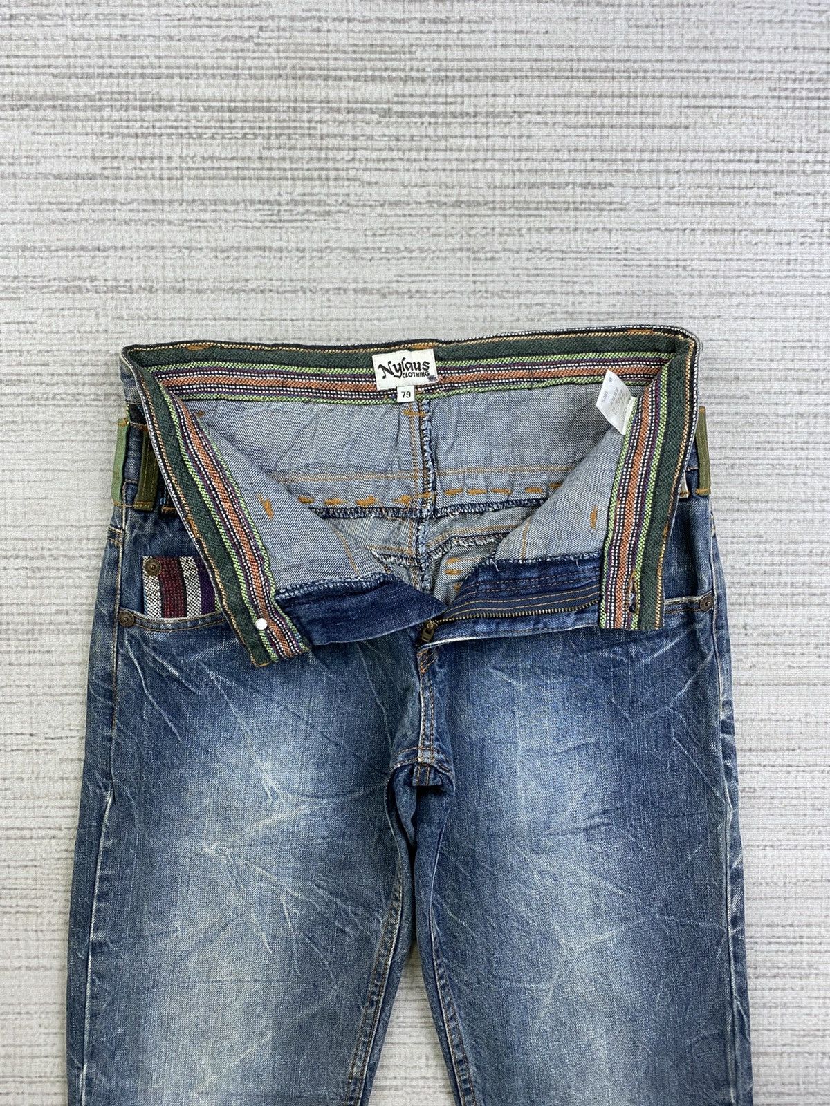 Hysteric Glamour Vintage Nylaus Hysteric Clothing Double Waist Denim Pants Size US 30 / EU 46 - 6 Thumbnail