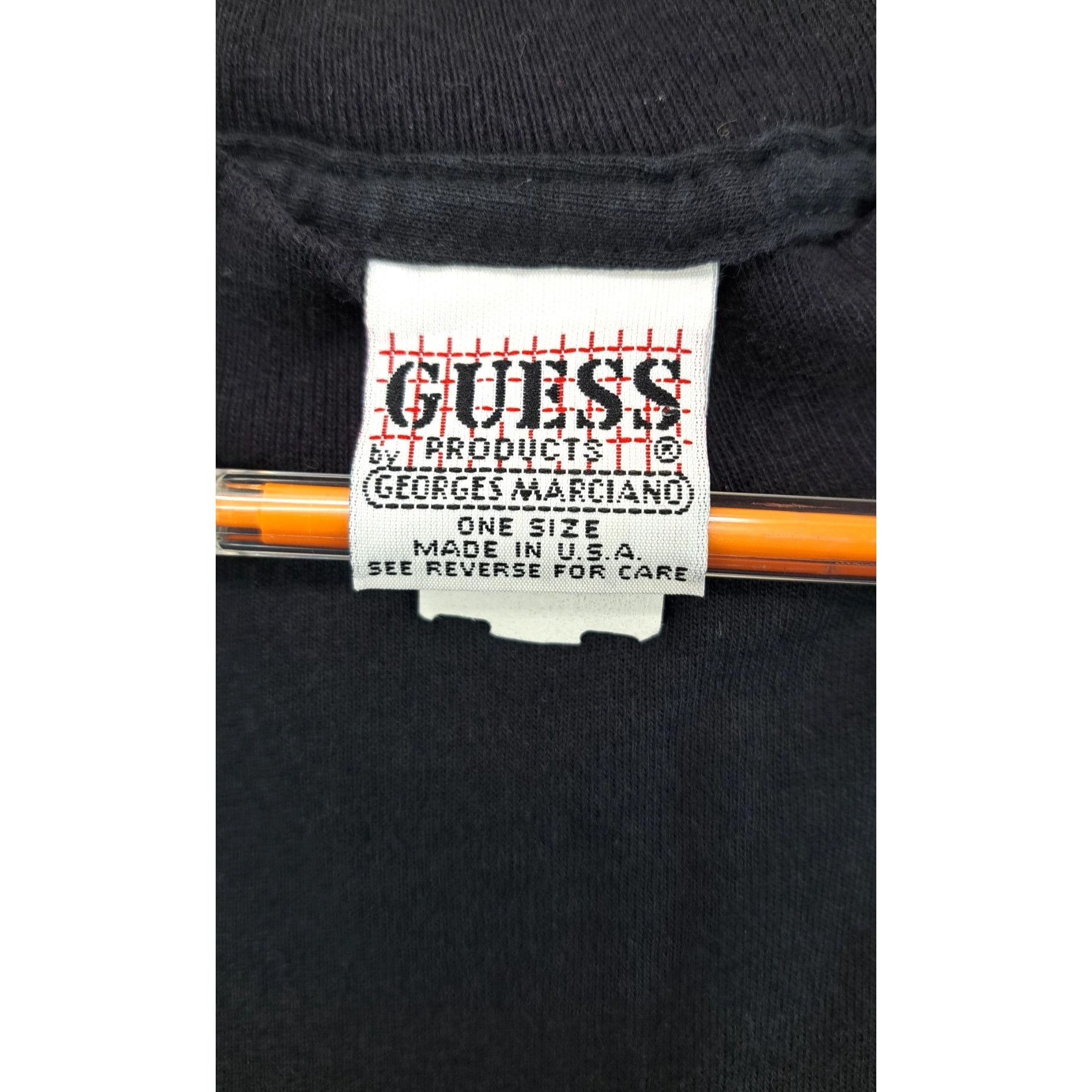 Guess Vintage Guess Georges Marciano Embroidered Logo Crop T-Shirt Size US L / EU 52-54 / 3 - 5 Thumbnail