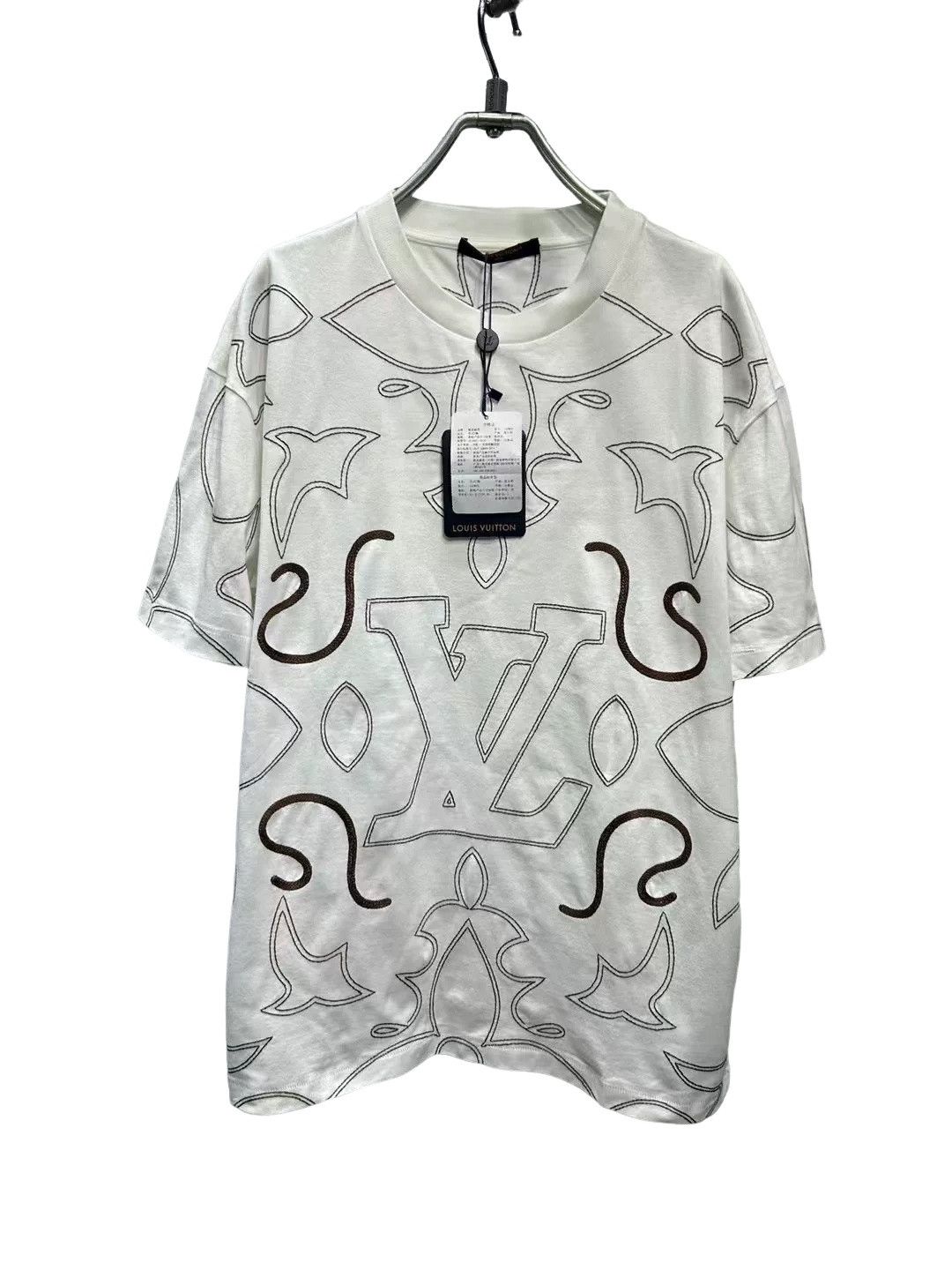 Louis Vuitton Louis Vuitton Contrast Stitch Logo T-Shirt M Size US M / EU 48-50 / 2 - 1 Thumbnail