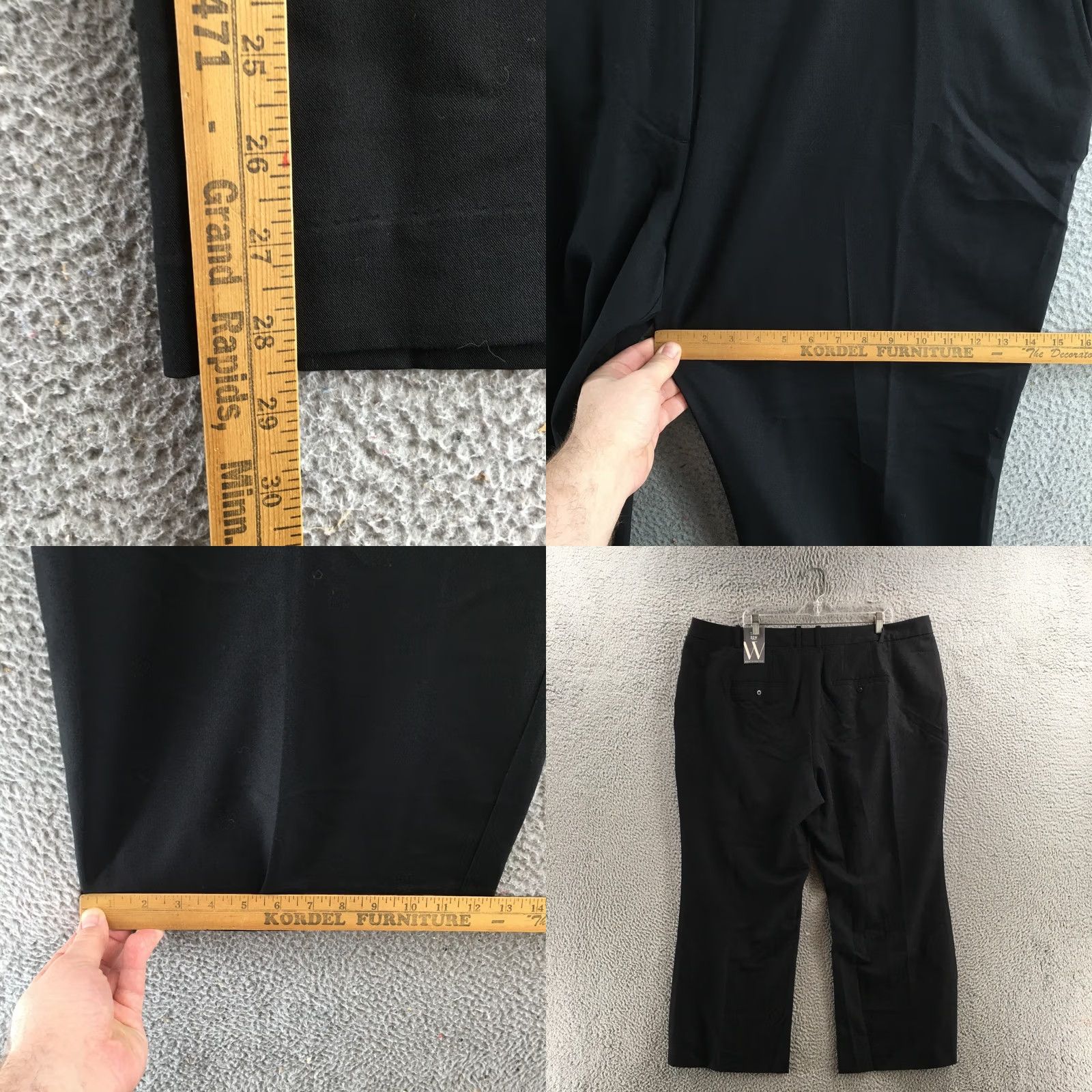 Worthington Worthington Trousers Dress Pants Womens 22W Black High Rise Flat Front NEW Pants Women Size 40" / US 18 - 8 Thumbnail
