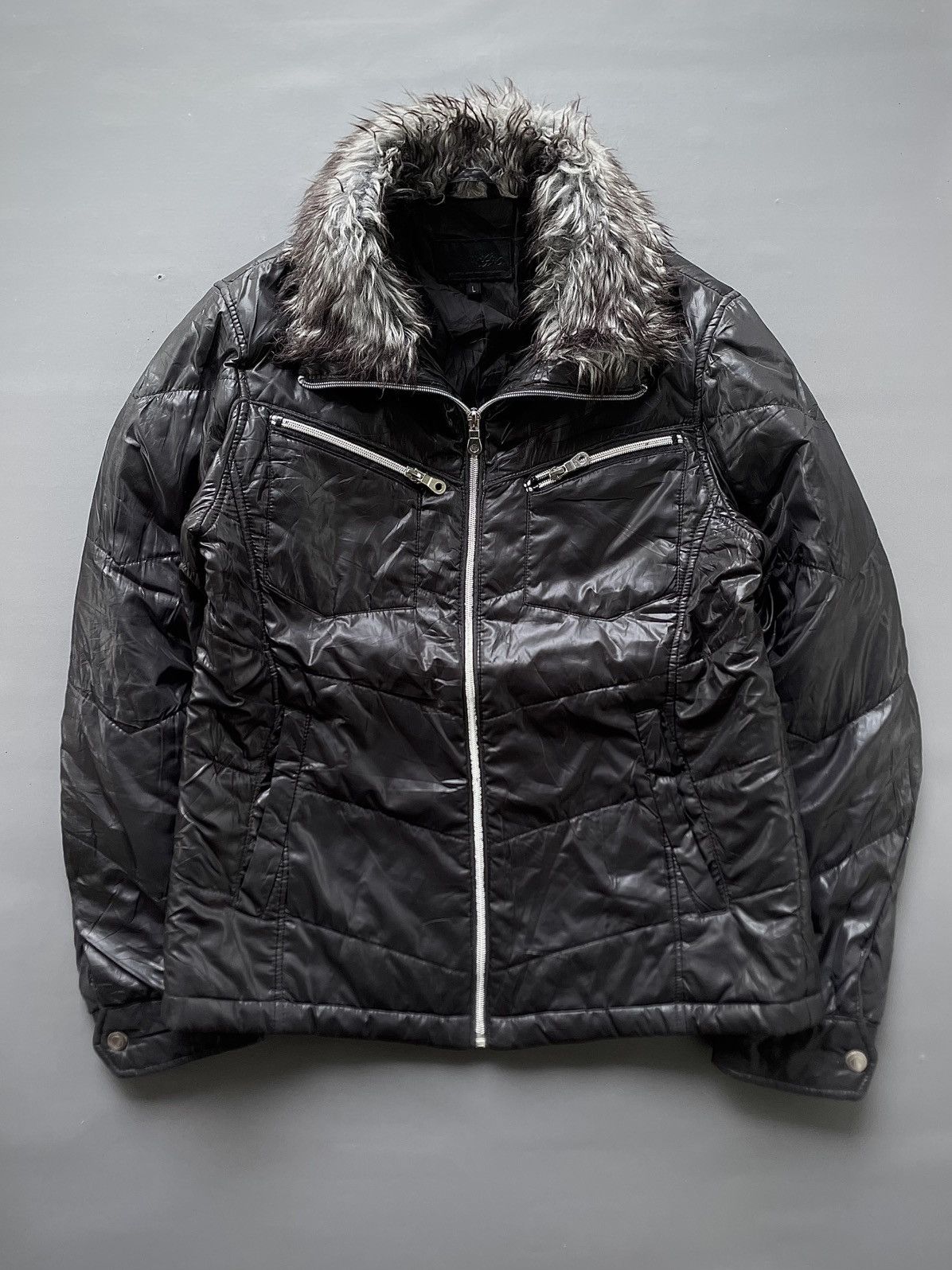 Yasuyuki Ishii Japanese LGB Style Mossimo Faux Fur Jacket Size US M / EU 48-50 / 2 - 2 Thumbnail