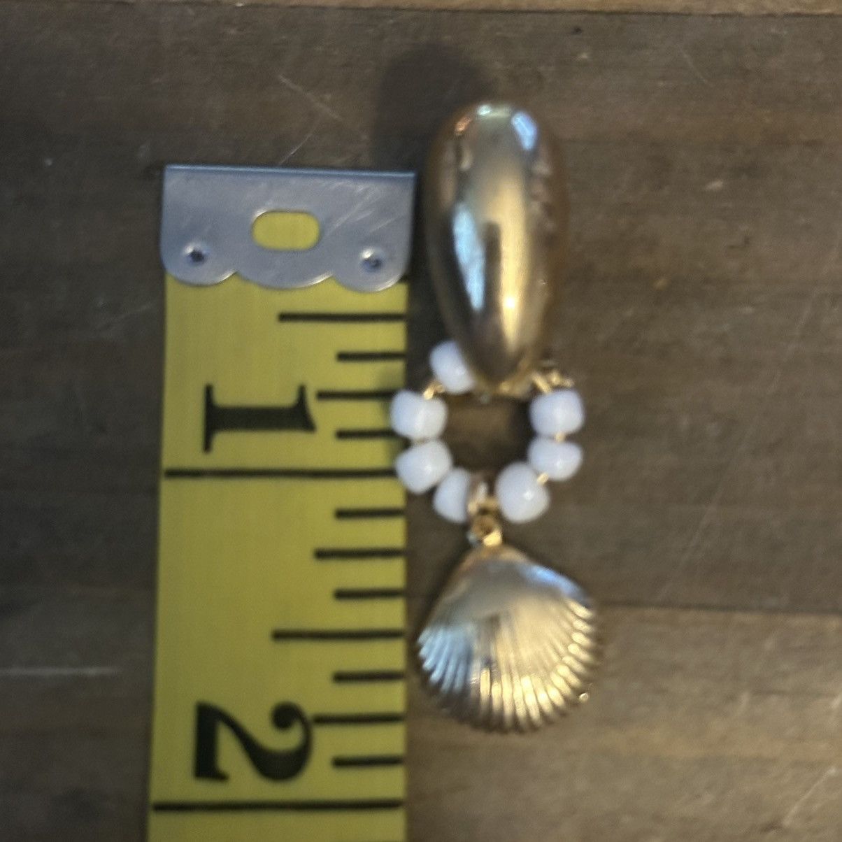 Vintage Vintage gold tone shell dangle earrings Size ONE SIZE - 4 Thumbnail