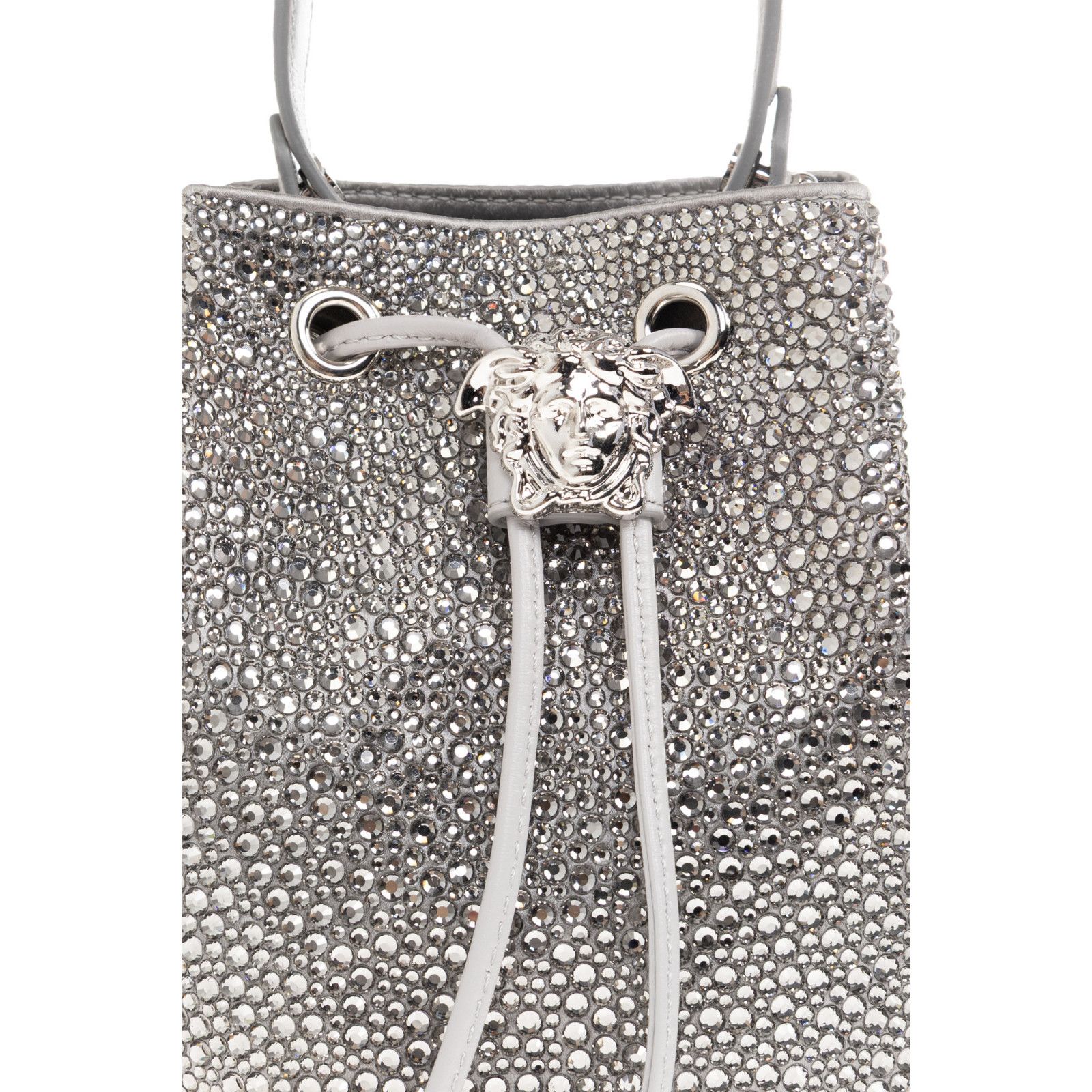 Versace VERSACE Le Medusa Silver Leather Shoulder Bag New & Authenti Size ONE SIZE - 5 Thumbnail